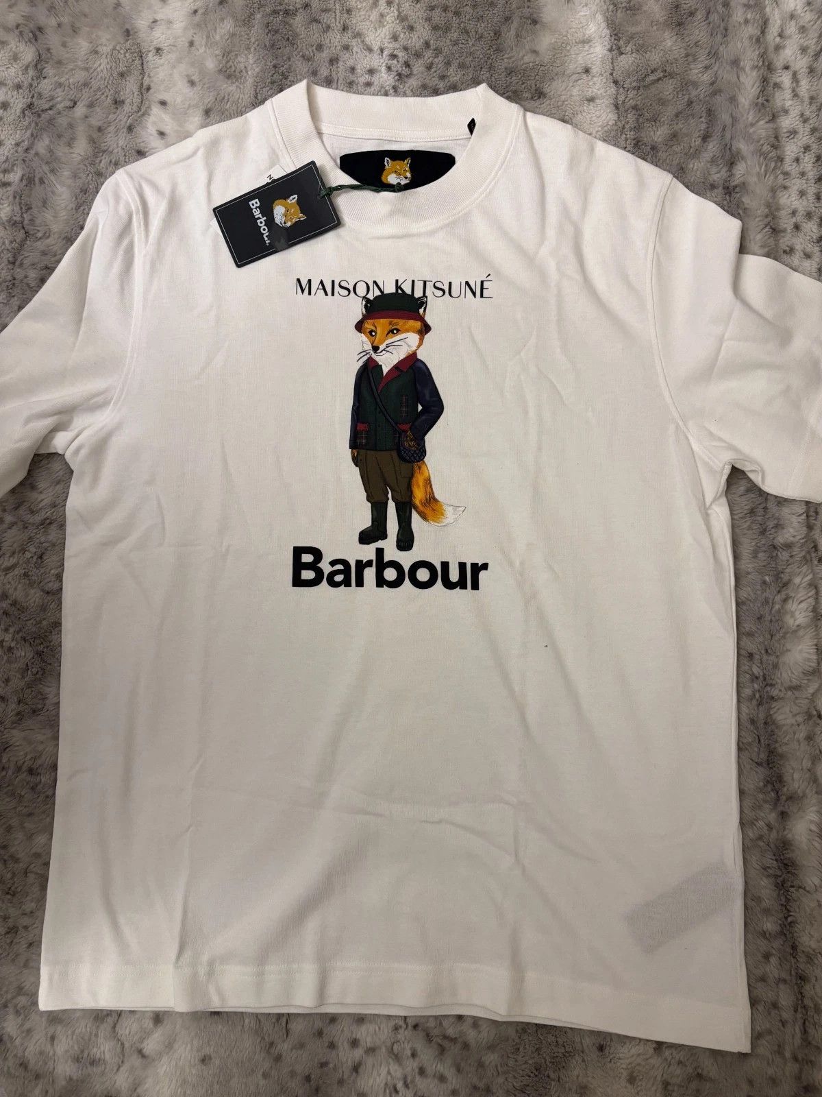 Barbour Beaufort Fox Cotton Logo Graphic T-Sh Size US M / EU 48-50 / 2 - 1 Thumbnail
