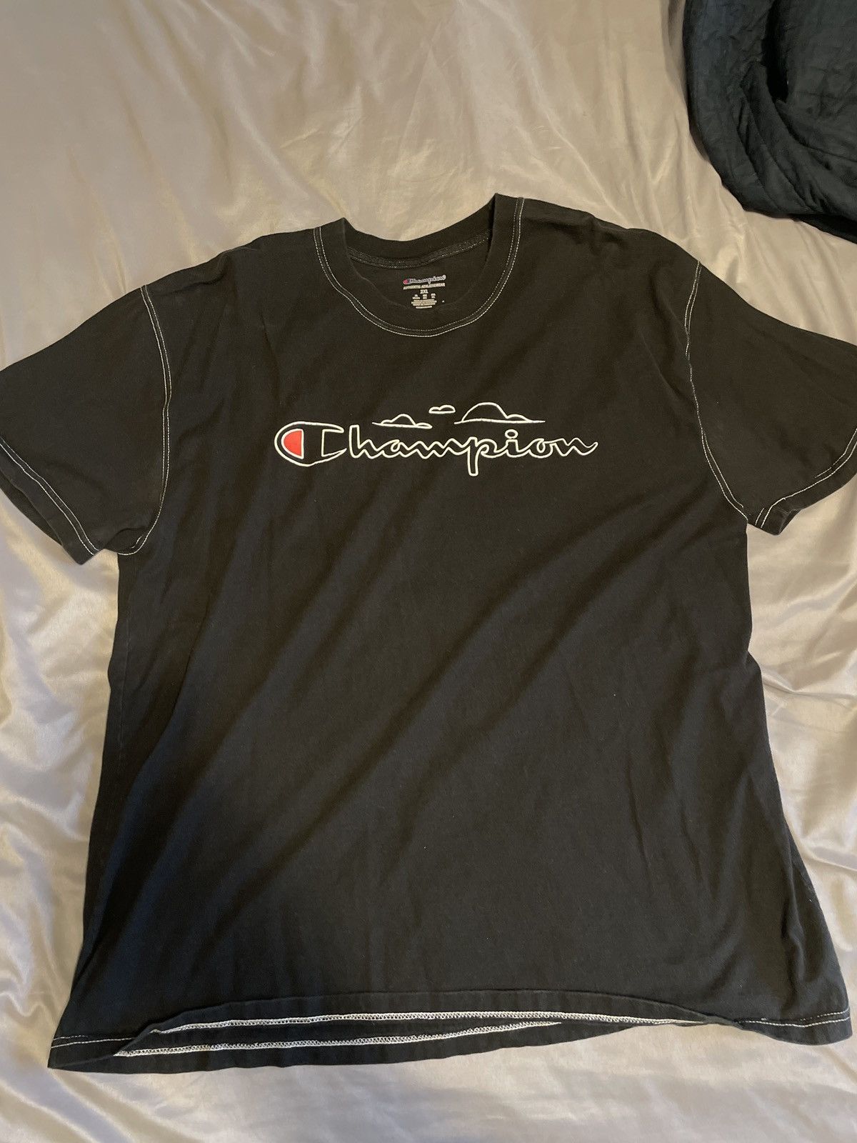 Vintage Vintage X Champion Brand Tee Size US XXL / EU 58 / 5 - 1 Thumbnail