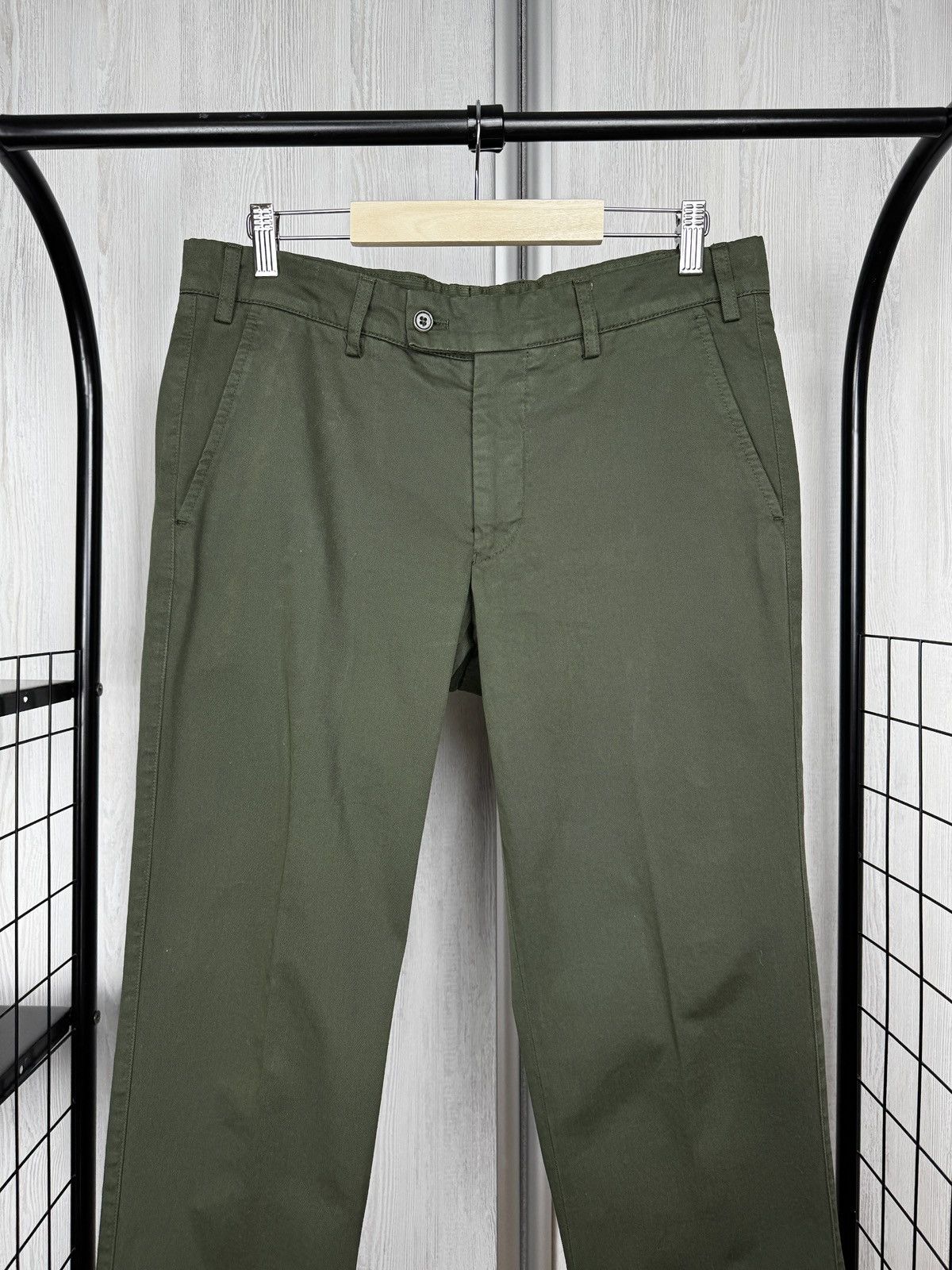 Aspesi Alberto Aspesi green cotton chino pants size 48 Size US 32 / EU 48 - 3 Thumbnail