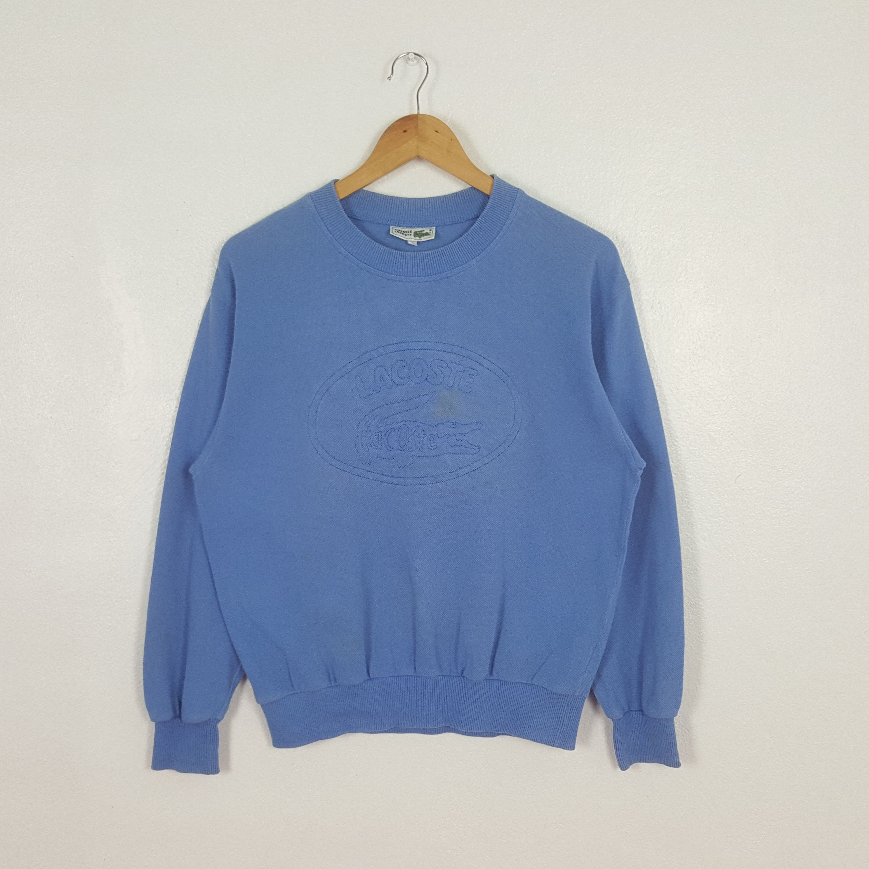 Lacoste Vintage Lacoste Big Logo Sweatshirt C306N6 Size US S / EU 44-46 / 1 - 1 Thumbnail