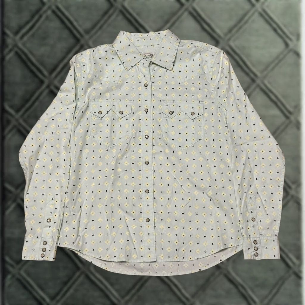 Tecovas Tecovas Shirt Women's Pearl Snap Button-Up Cowboy Western Cotton Multicolor Small S Regular Casual Long Sleeve Size S / US 4 / IT 40 - 1 Thumbnail