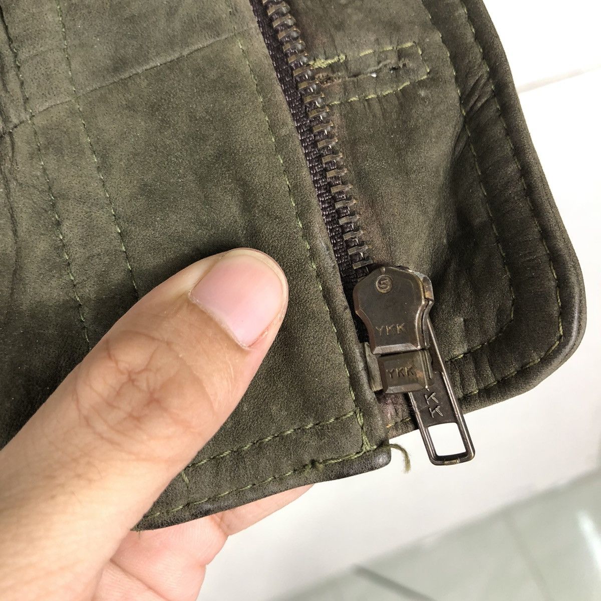 Japanese Brand × Vintage 📌Vintage Biker Bomber Leather Jacket Blanket Issey Miyake Size US L / EU 52-54 / 3 - 19 Thumbnail