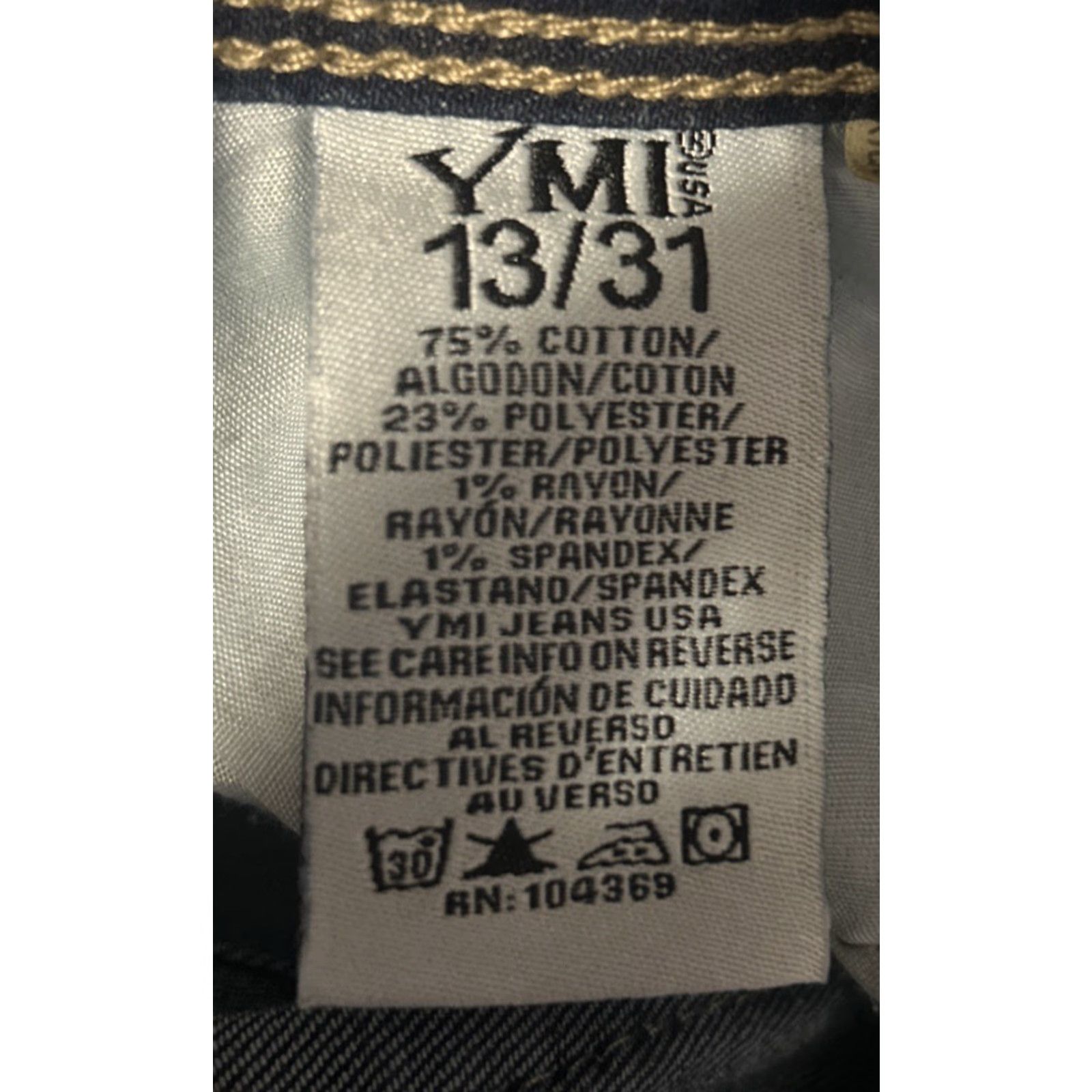 Denime YMI Capri Denim Jeans blue 31x21.5 Capris Stretch Ready Regular Women Pants Modern Vintage no Size 34" / US 12 / IT 48 - 5 Thumbnail