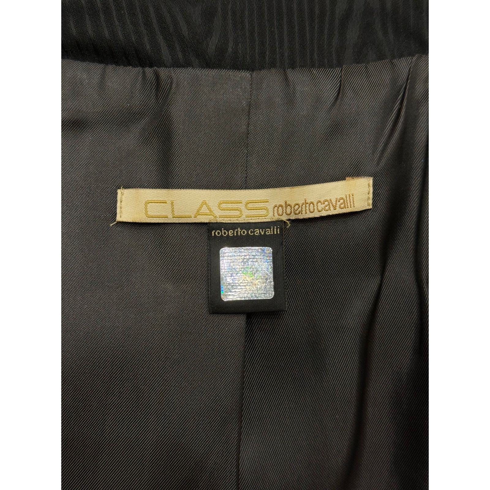 Roberto Cavalli 2000 Roberto Cavalli wood print blazer with corset detailing Size S / US 4 / IT 40 - 7 Thumbnail