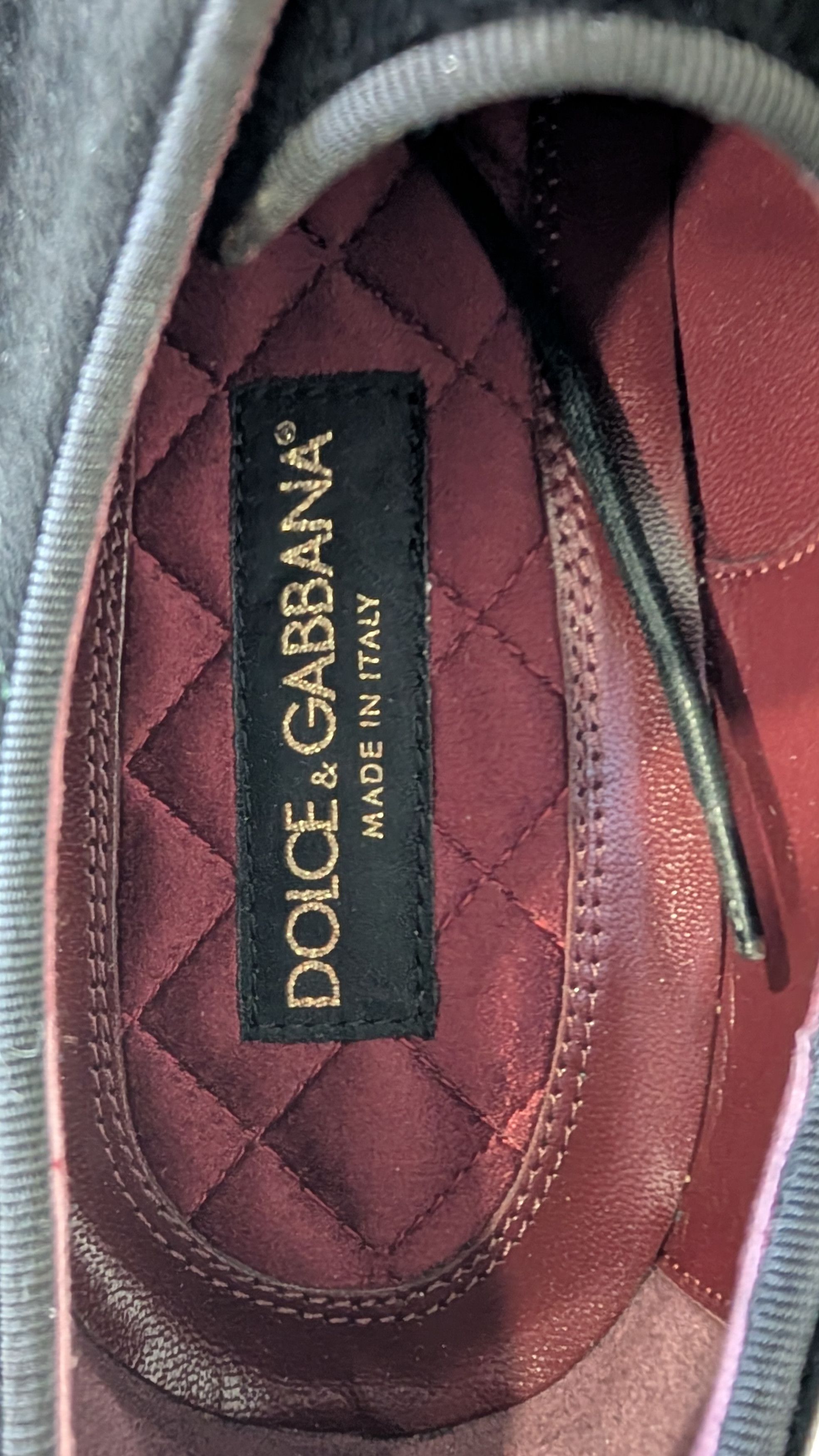 Dolce & Gabbana Dolce & Gabbana Black Velvet Derby Shoes 9.5 IT / 10.5 US Size US 10.5 / EU 43-44 - 6 Thumbnail