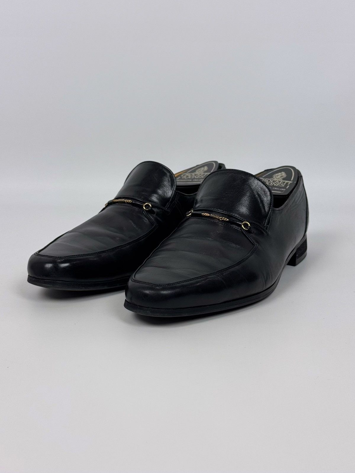 Bally Vintage Bally Leather Black Fimere Loafers Size US 8 / IT 38 - 1 Thumbnail