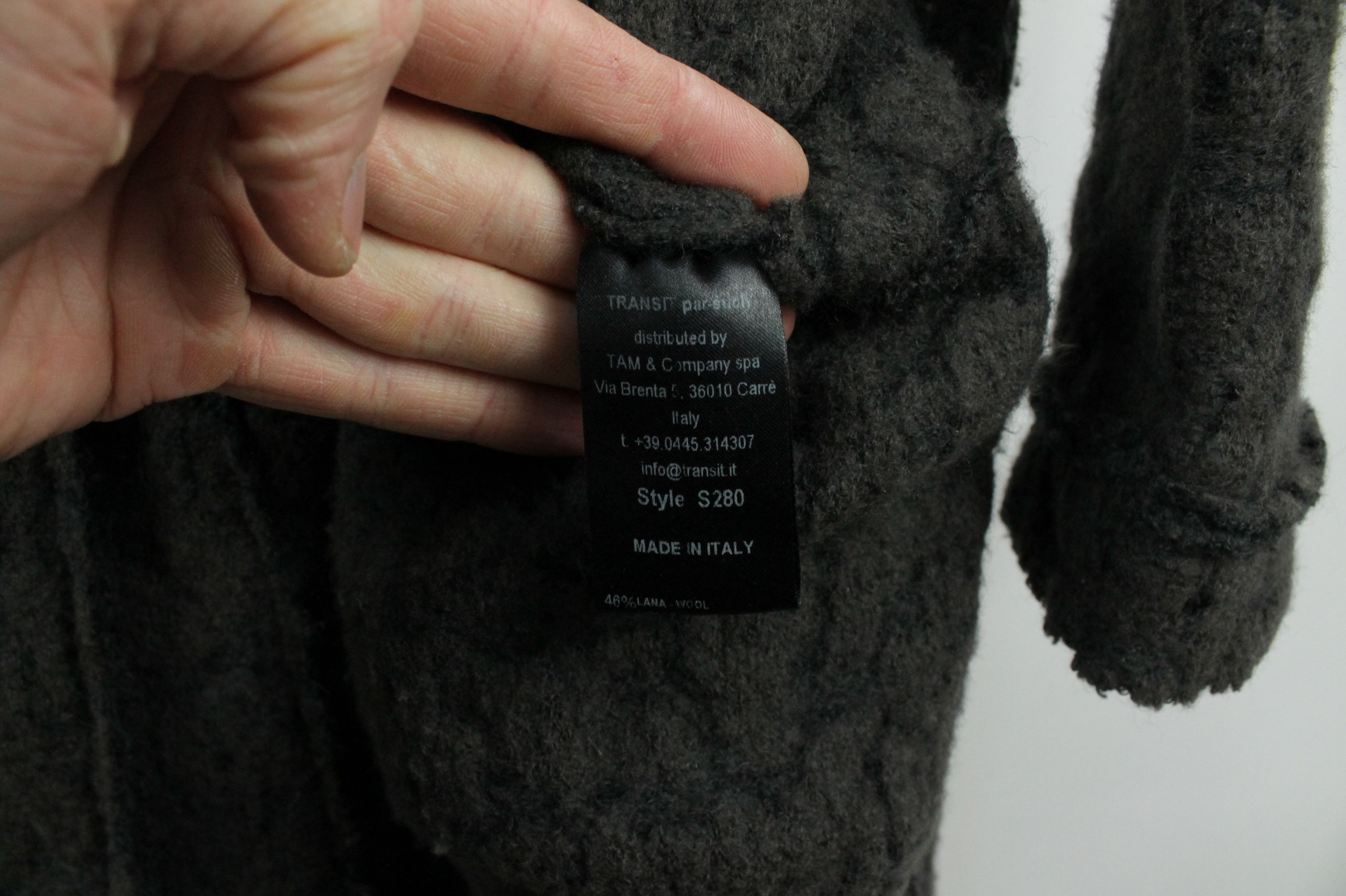 Transit Transit Par-Such Wool Mohair Blend Lagenlook Coat Size L / US 10 / IT 46 - 9 Thumbnail