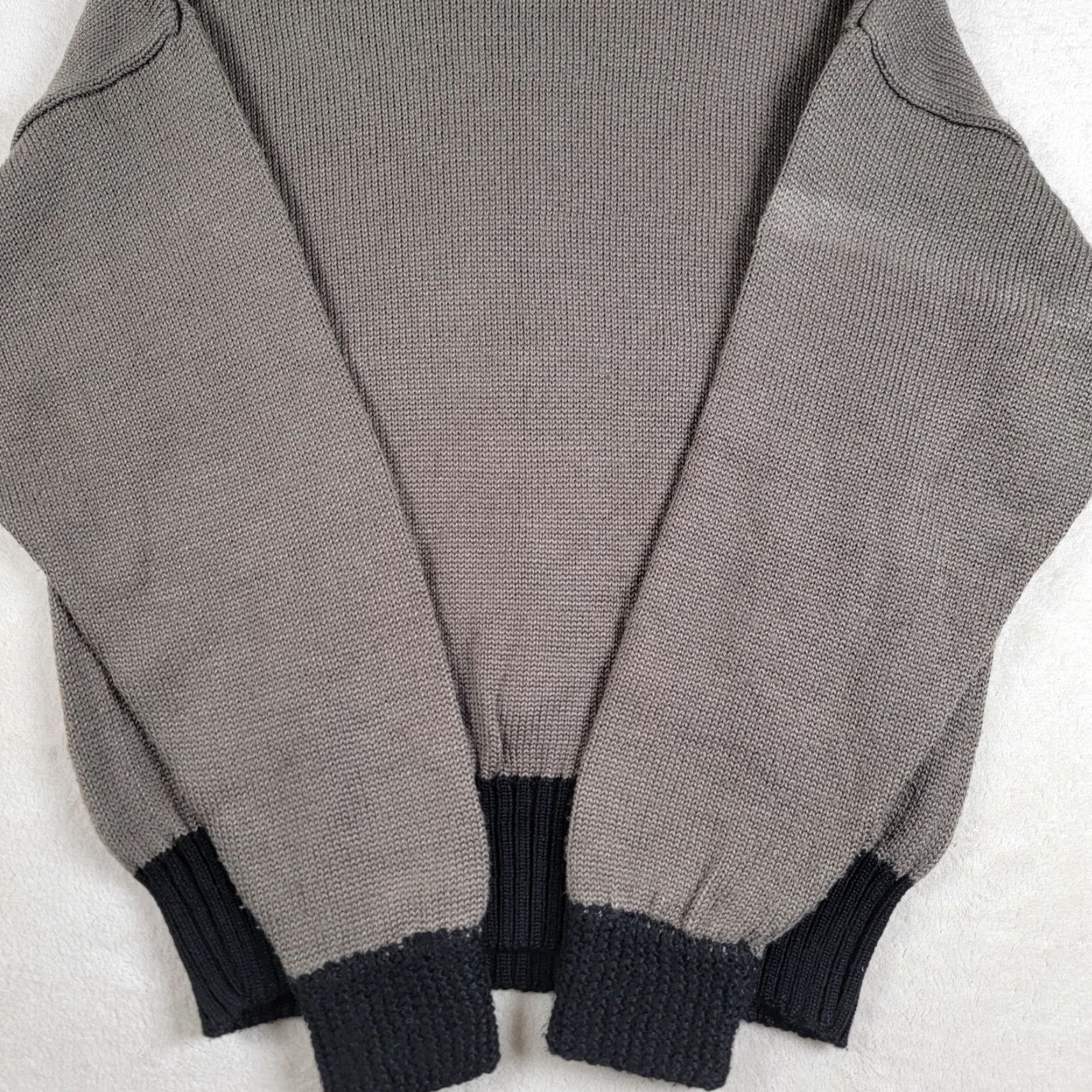 Vintage VINTAGE Nils Sweater Wool Blend Gray and Black Size L Woman Pullover High Neck Long Sleeve Casual Winter Fall Womens Size L / US 10 / IT 46 - 4 Thumbnail