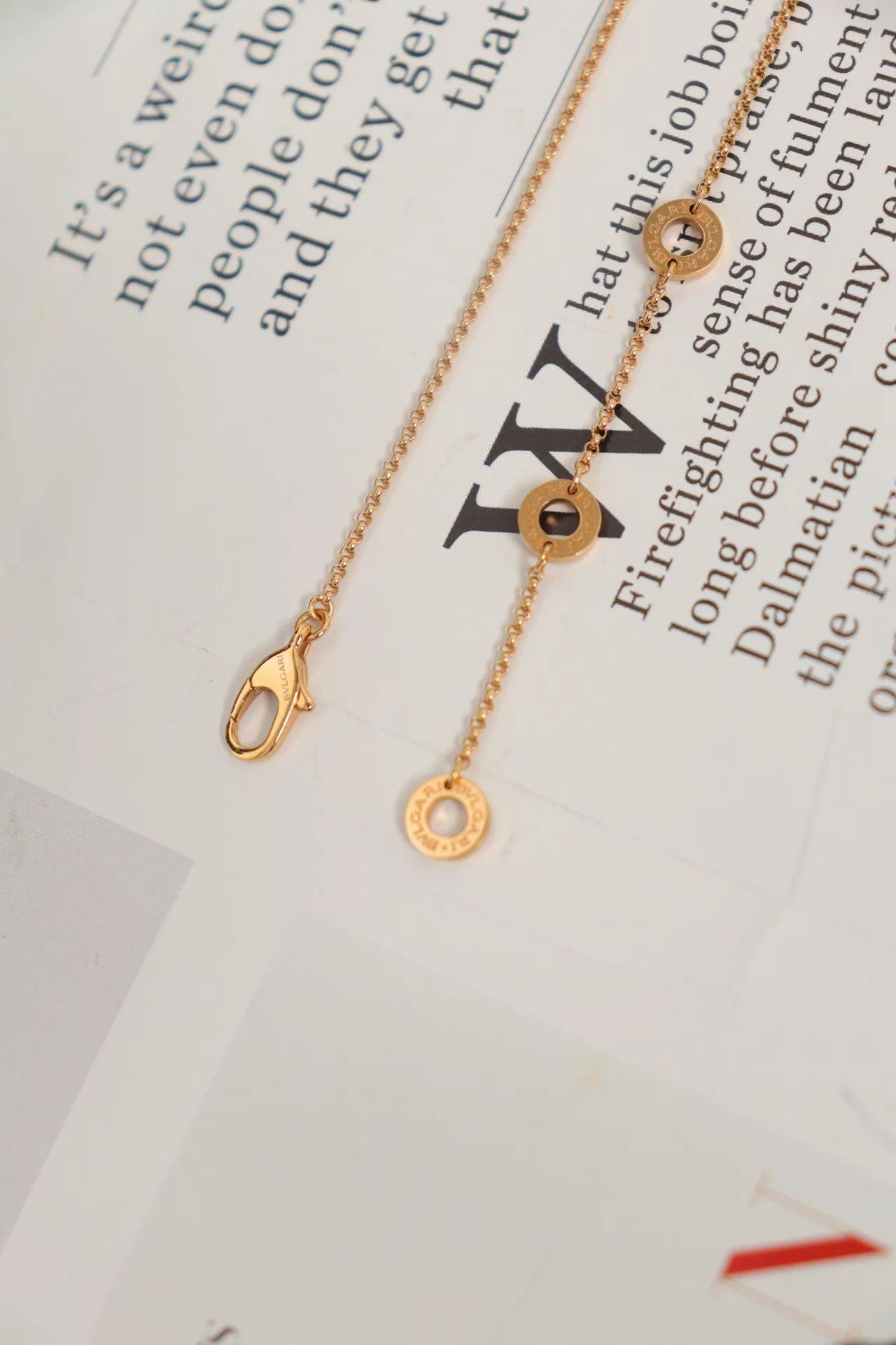 Bvlgari Bvlgari Slim Waist Necklace 18K RG 43cm No Accs Size ONE SIZE - 6 Thumbnail