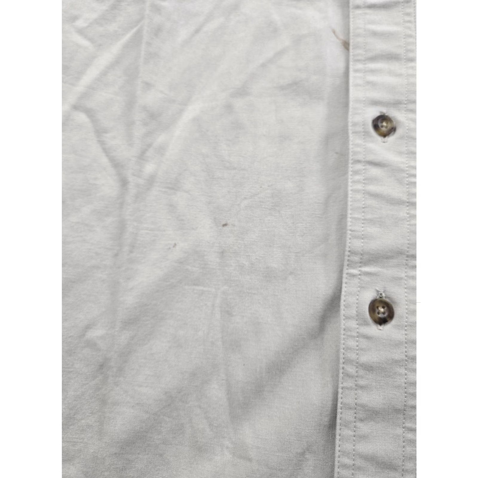Vintage VINTAGE Woolrich Shirt XL Mens Beige Long Sleeve Button-Up Twill NWT Size US XL / EU 56 / 4 - 5 Thumbnail