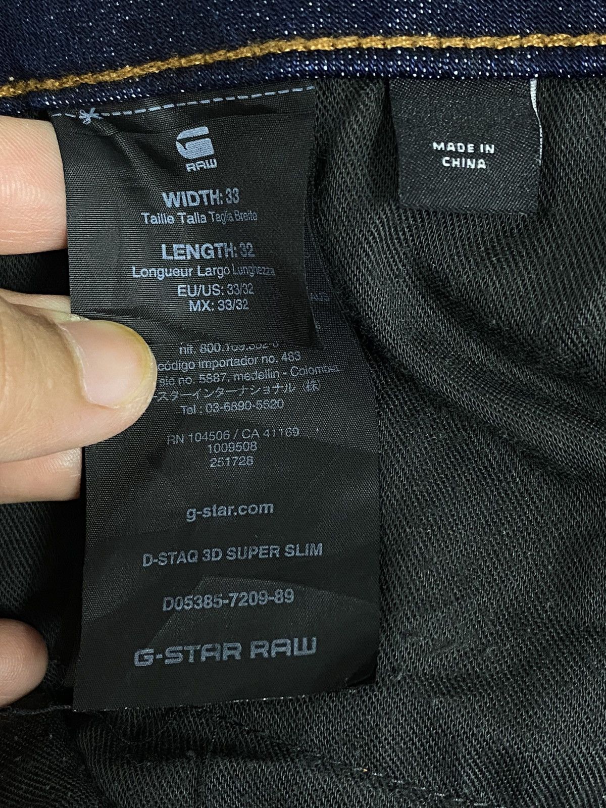 G-Star G-Star Raw Dark Blue Jeans Size US 34 / EU 50 - 18 Thumbnail