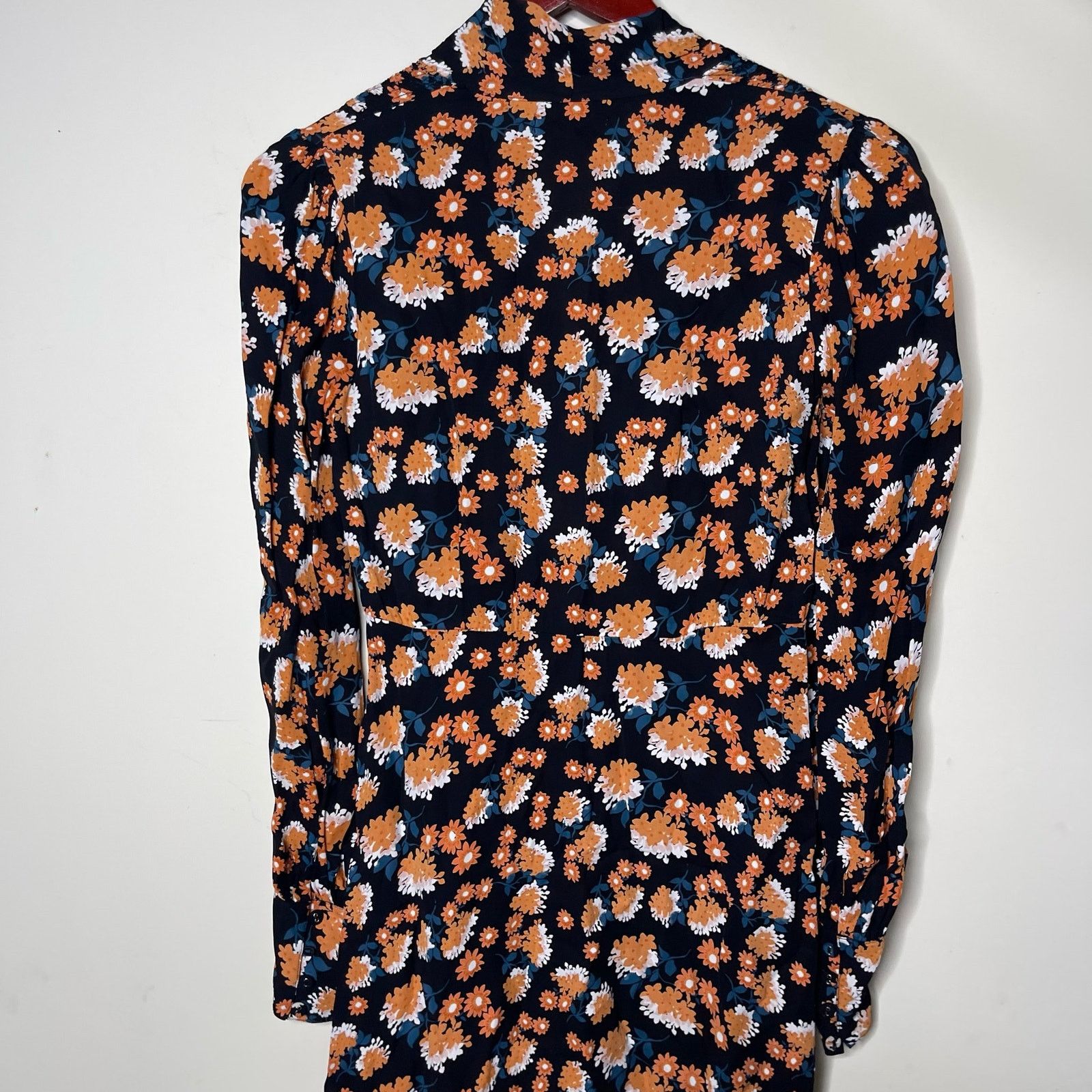 Other ByTimo Vintage Drape V Neck Dress Poppyfield Floral Black XS Size XS / US 0-2 / IT 36-38 - 4 Thumbnail