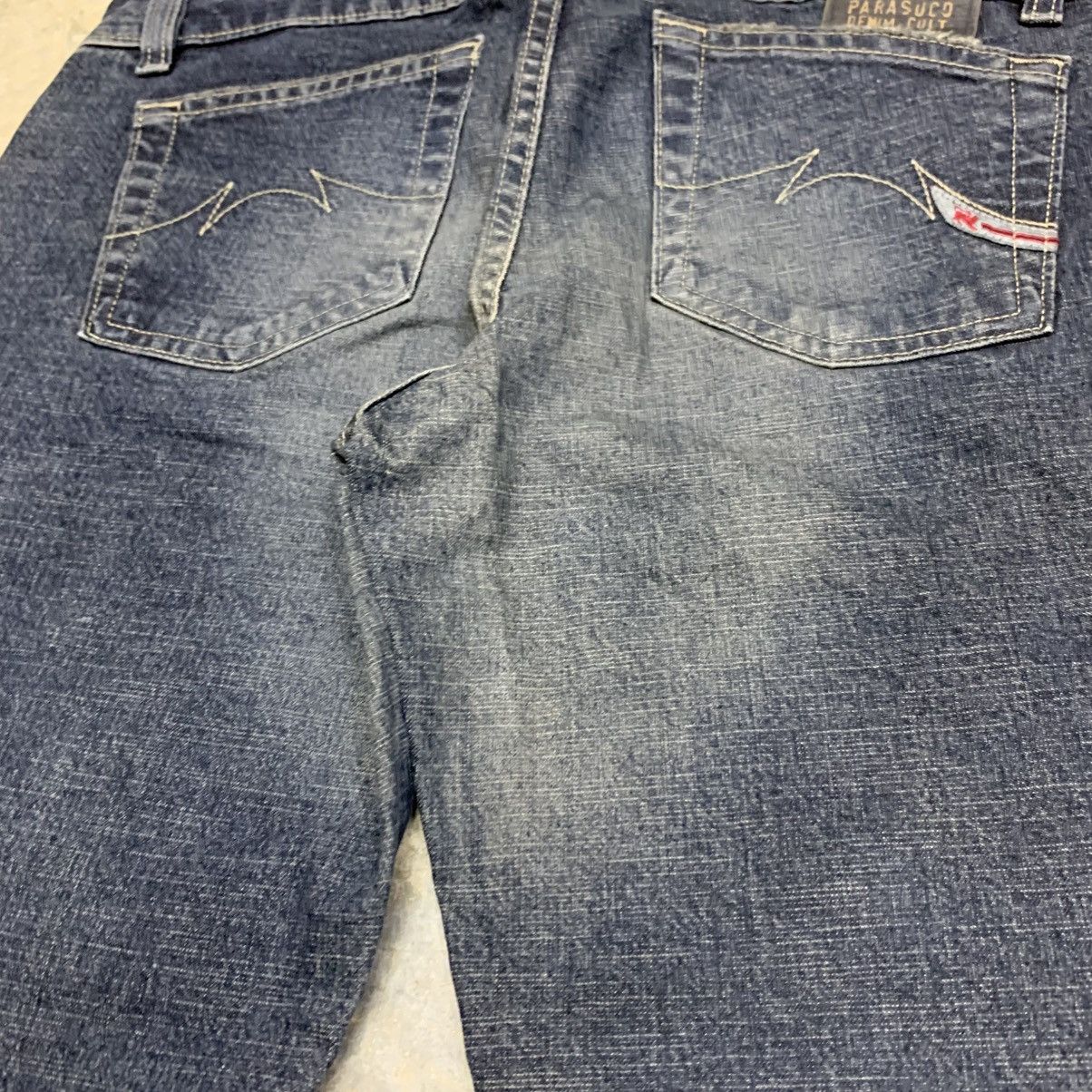 If Six Was Nine × Japanese Brand × Vintage Flare Bell Bottom Parasuco Denim Clawmark Distressed Jean Size US 33 - 18 Thumbnail