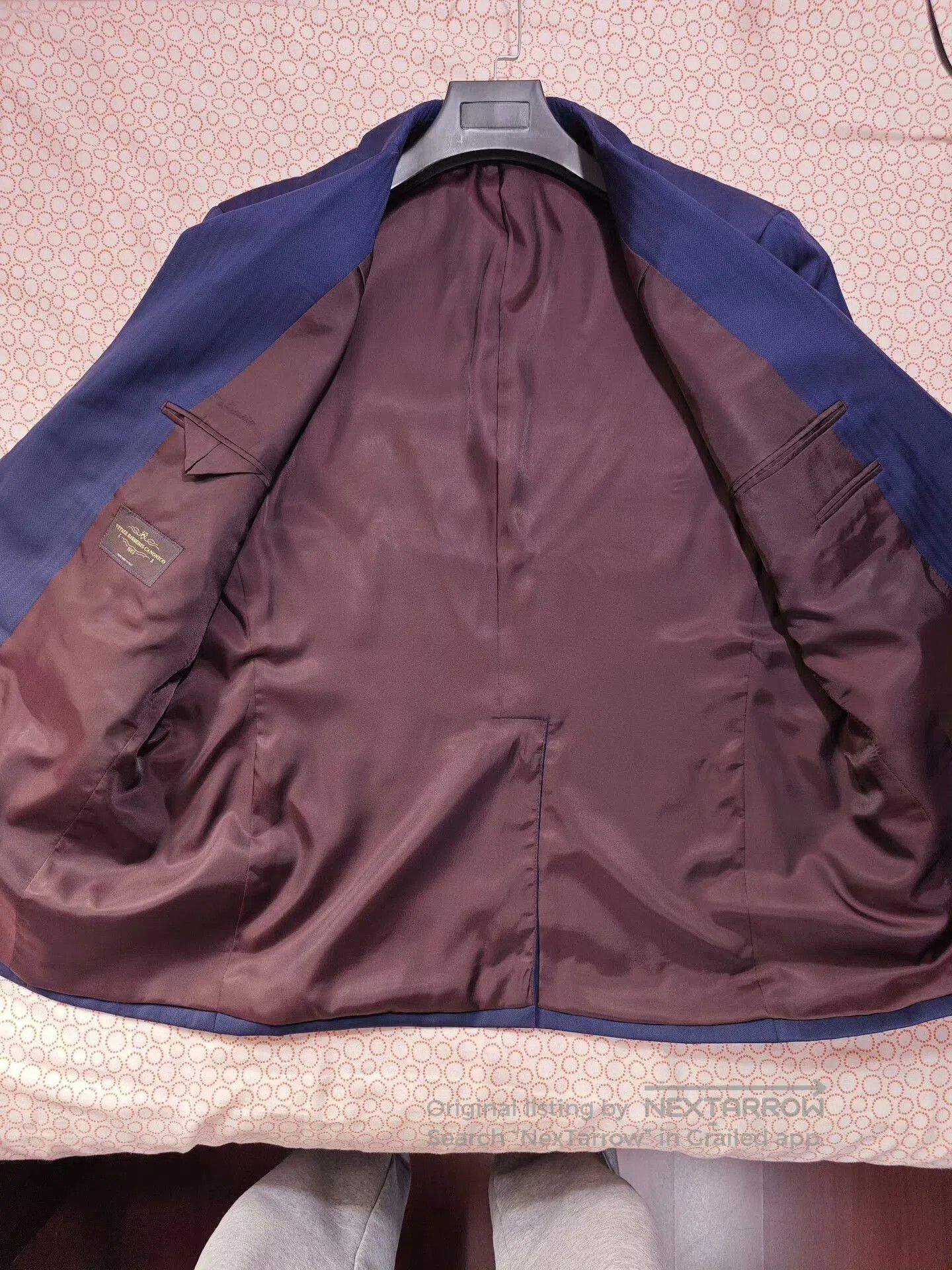 Japanese Brand Custom Italian Wool Blend Suit Jacket. Size US L / EU 52-54 / 3 - 6 Thumbnail