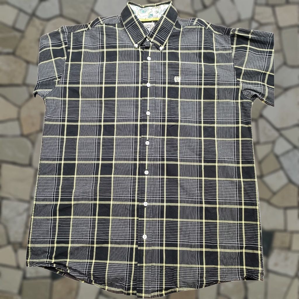 Vintage Cinch Shirt Black Plaid Western Cowboy 100% Cotton Button-Down Mens Medium Size US M / EU 48-50 / 2 - 1 Thumbnail