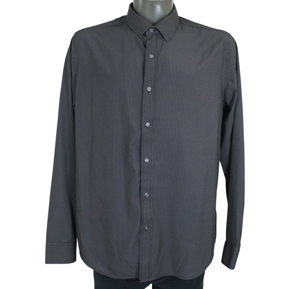 Robert Graham Thomas Sterling Mens L Performance Stretch Dress Shirt Gray Size US L / EU 52-54 / 3 - 1 Thumbnail