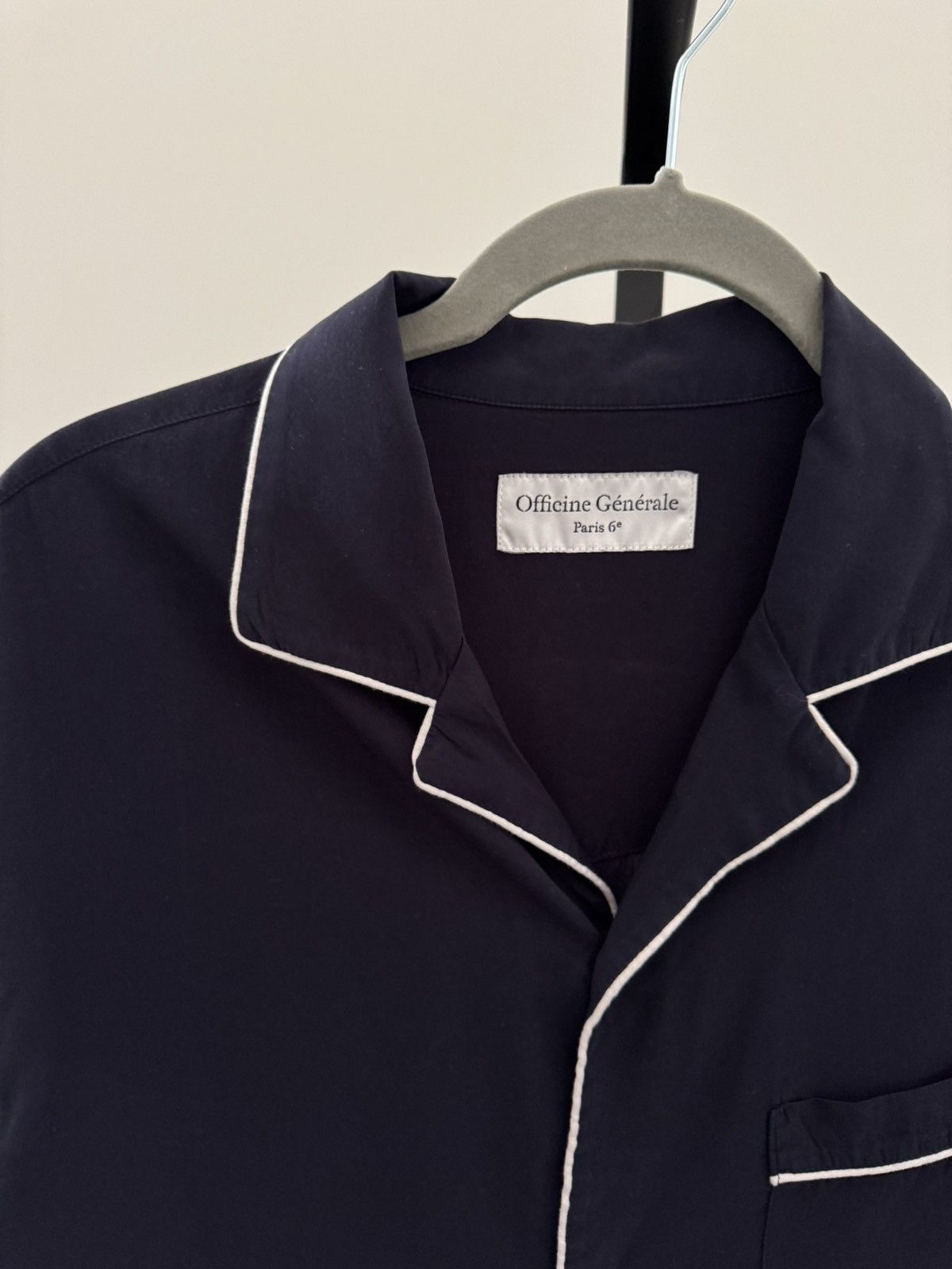 Officine Generale Officine General Eren blue shirt sleeve Size US M / EU 48-50 / 2 - 2 Thumbnail