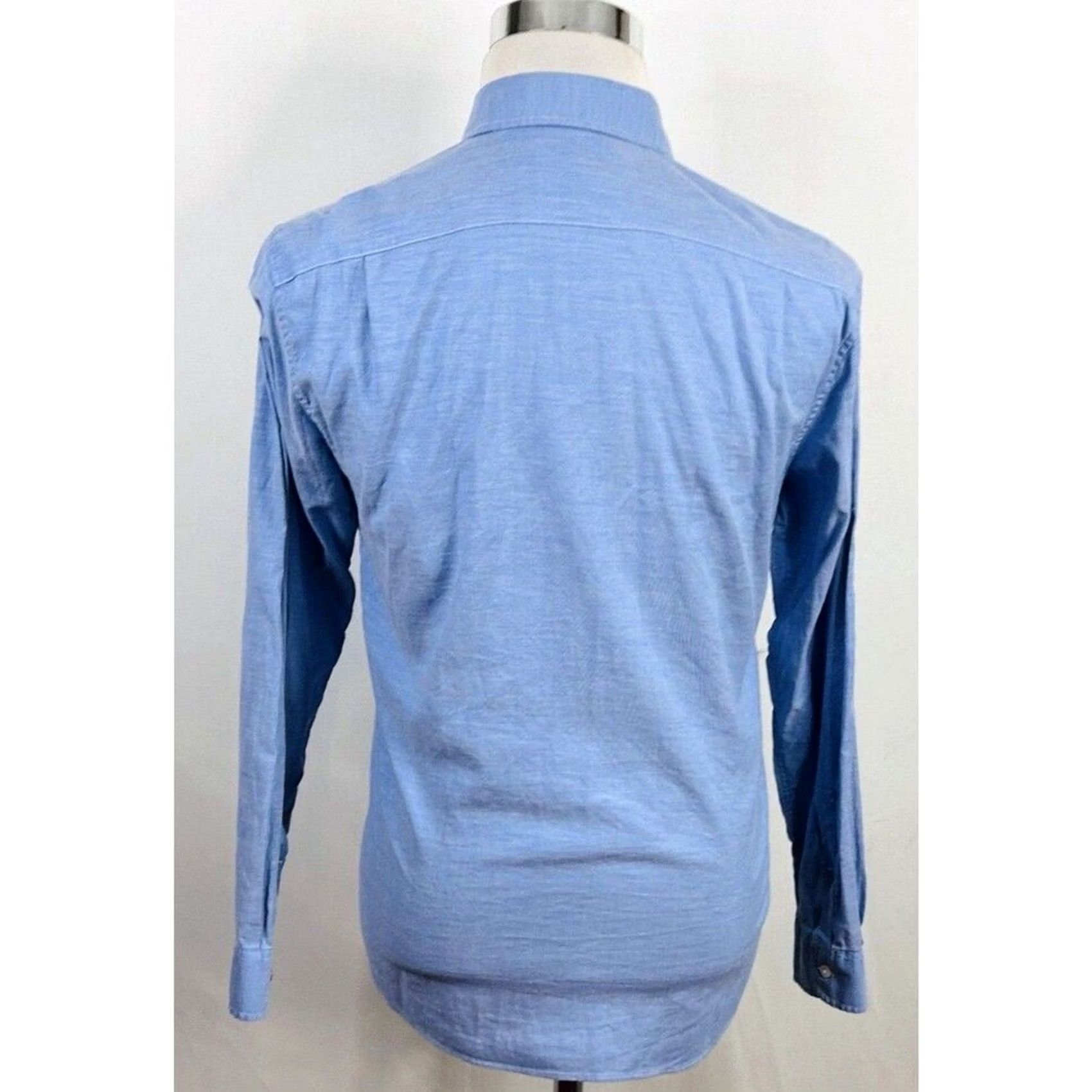 Bonobos Bonobos Shirt Blue 100% Cotton Small Slim Fit Oxford Cloth Button Front Casual Mens S Long Sleeve Regular Size Size US S / EU 44-46 / 1 - 5 Thumbnail