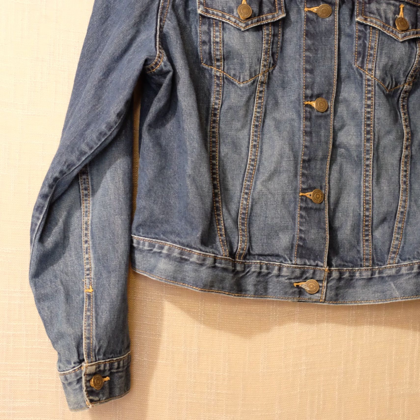 Old Navy Old Navy Denim Jean Jacket Blue 100% Cotton Button Front Women's XL Size 40" / US 18 - 3 Thumbnail