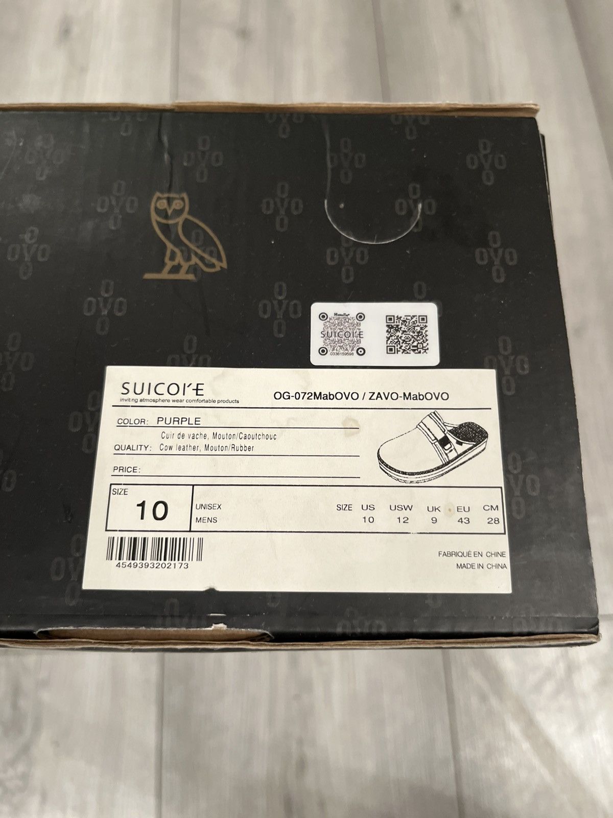Suicoke Suicoke x OVO Zavo-MabOVO Purple Slippers - Size 9 UK Size US 10 / EU 43 - 7 Thumbnail