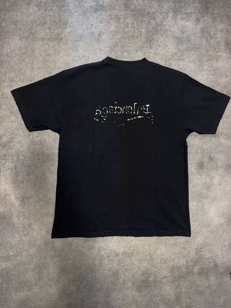Balenciaga Balenciaga Black old graffiti cola short sleeves Size US M / EU 48-50 / 2 - 2 Thumbnail