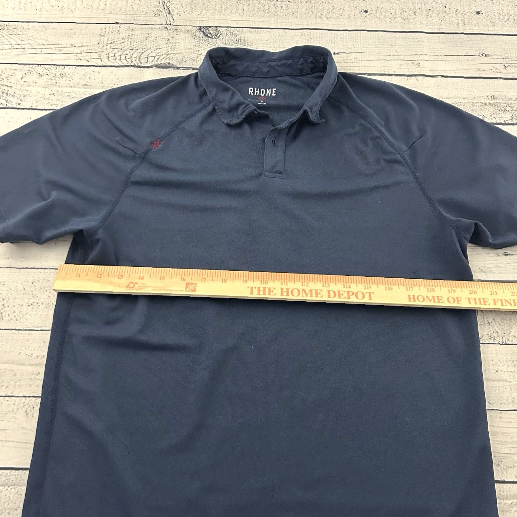 Rhone Rhone Short Sleeve Button-Up Golf Polo Shirt Men M Dark Blue Size US M / EU 48-50 / 2 - 5 Thumbnail