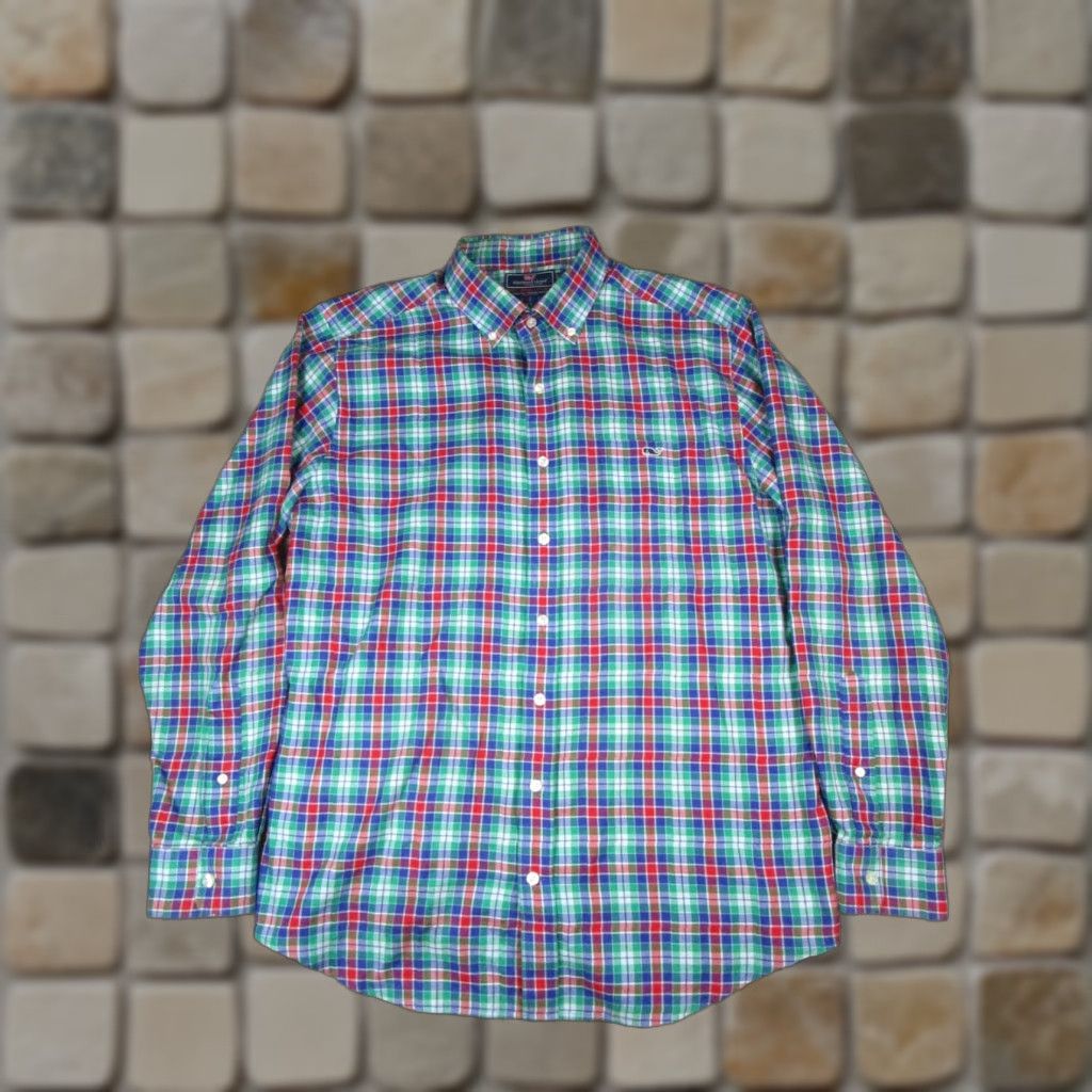 Vineyard Vines **Vineyard Vines Tucker Shirt Mens Large Blue Cotton Plaid Button Up** User: **Vineyard Vines Tucker Shirt Mens Large Blue Cotton Plaid Button-Up** Size US L / EU 52-54 / 3 - 1 Thumbnail