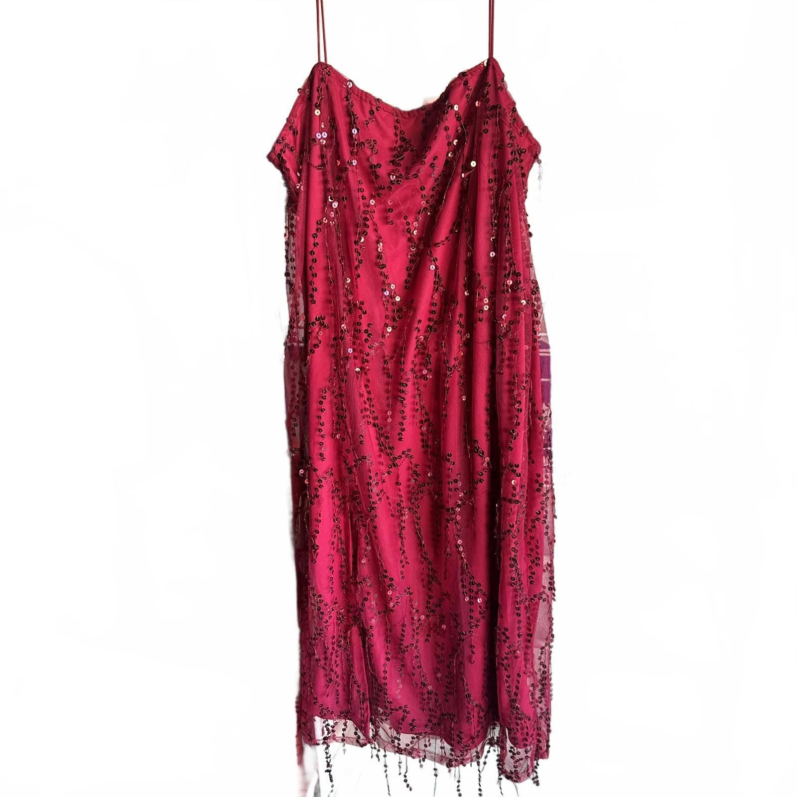 Designer PrettyLittleThing Plus Size Pink Sequin Dress size 14 Size XL / US 12-14 / IT 48-50 - 1 Thumbnail