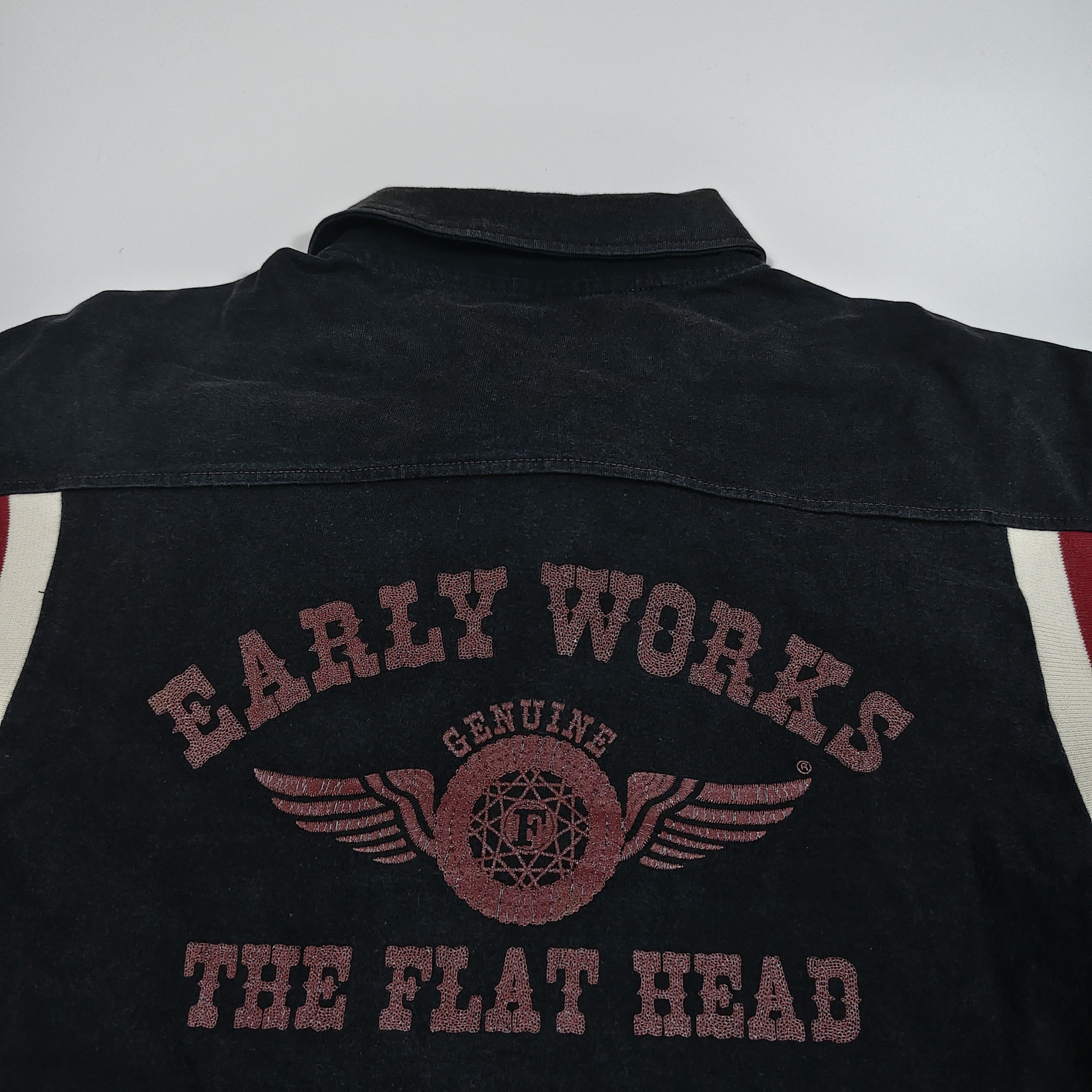 The Flat Head Vintage The Flat Head Early Works Bowling Black Stripes #A Size US M / EU 48-50 / 2 - 3 Thumbnail