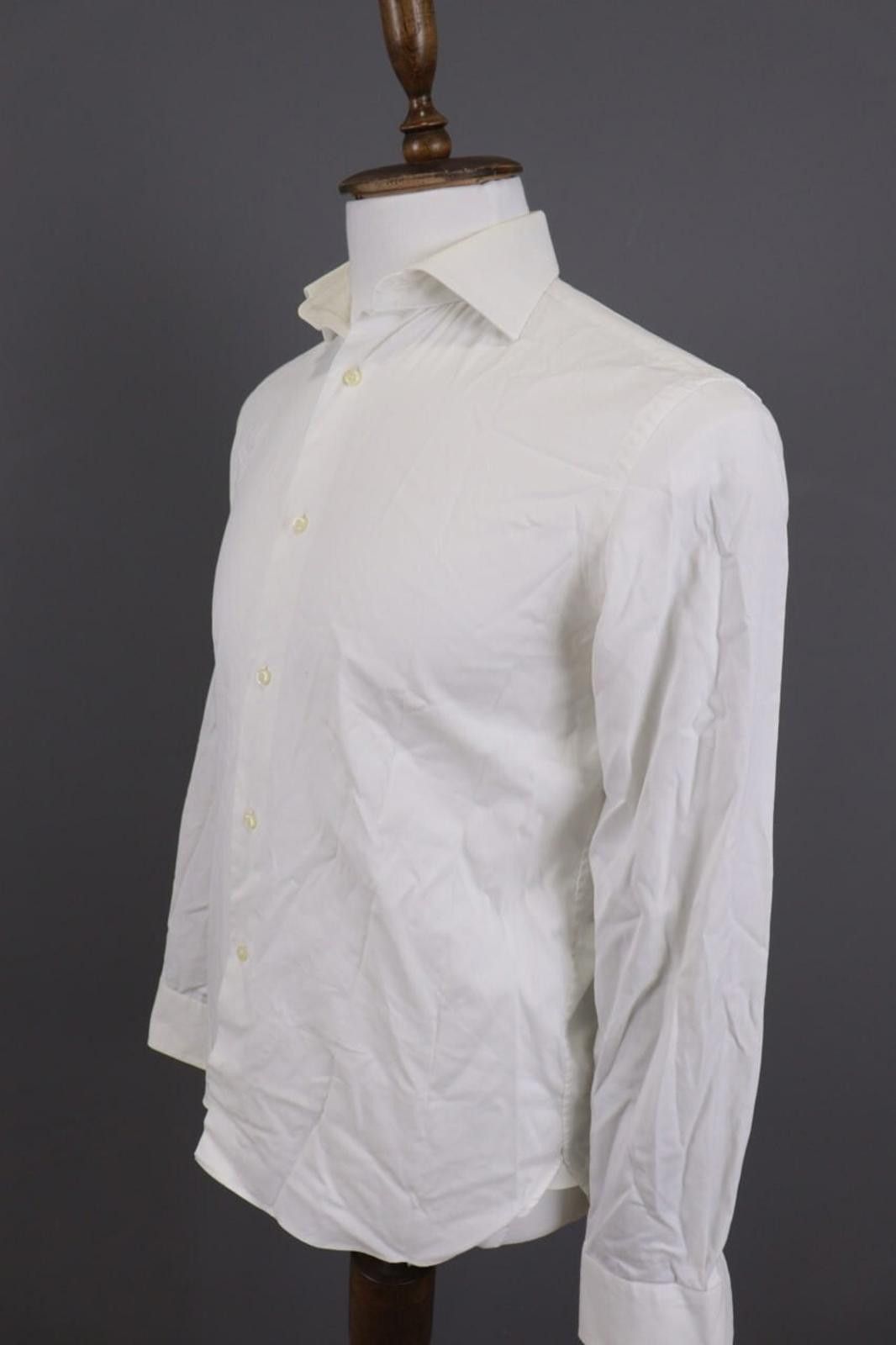 Designer Boggi Milano Custom Fit White Shirt Size 38 / 15 Size US M / EU 48-50 / 2 - 6 Thumbnail