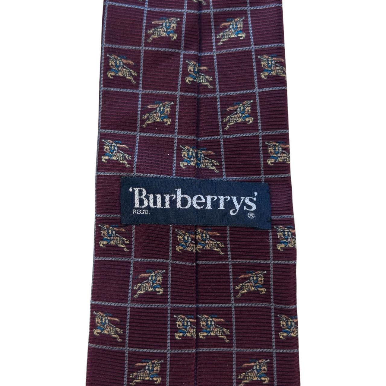 Burberry Vintage Burberry Monogram Silk Tie Size ONE SIZE - 2 Thumbnail