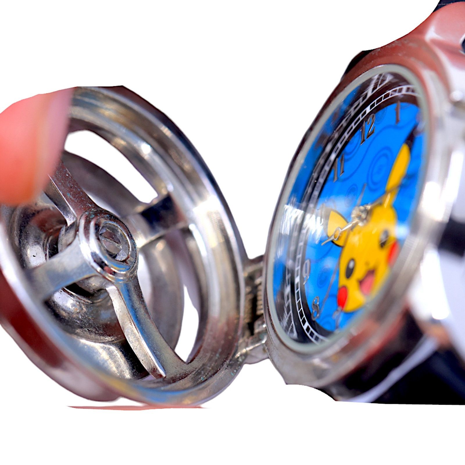 Pokemon Pokémon Pikachu Pokeball Spinning Stainless Steel Watch Size ONE SIZE - 12 Thumbnail