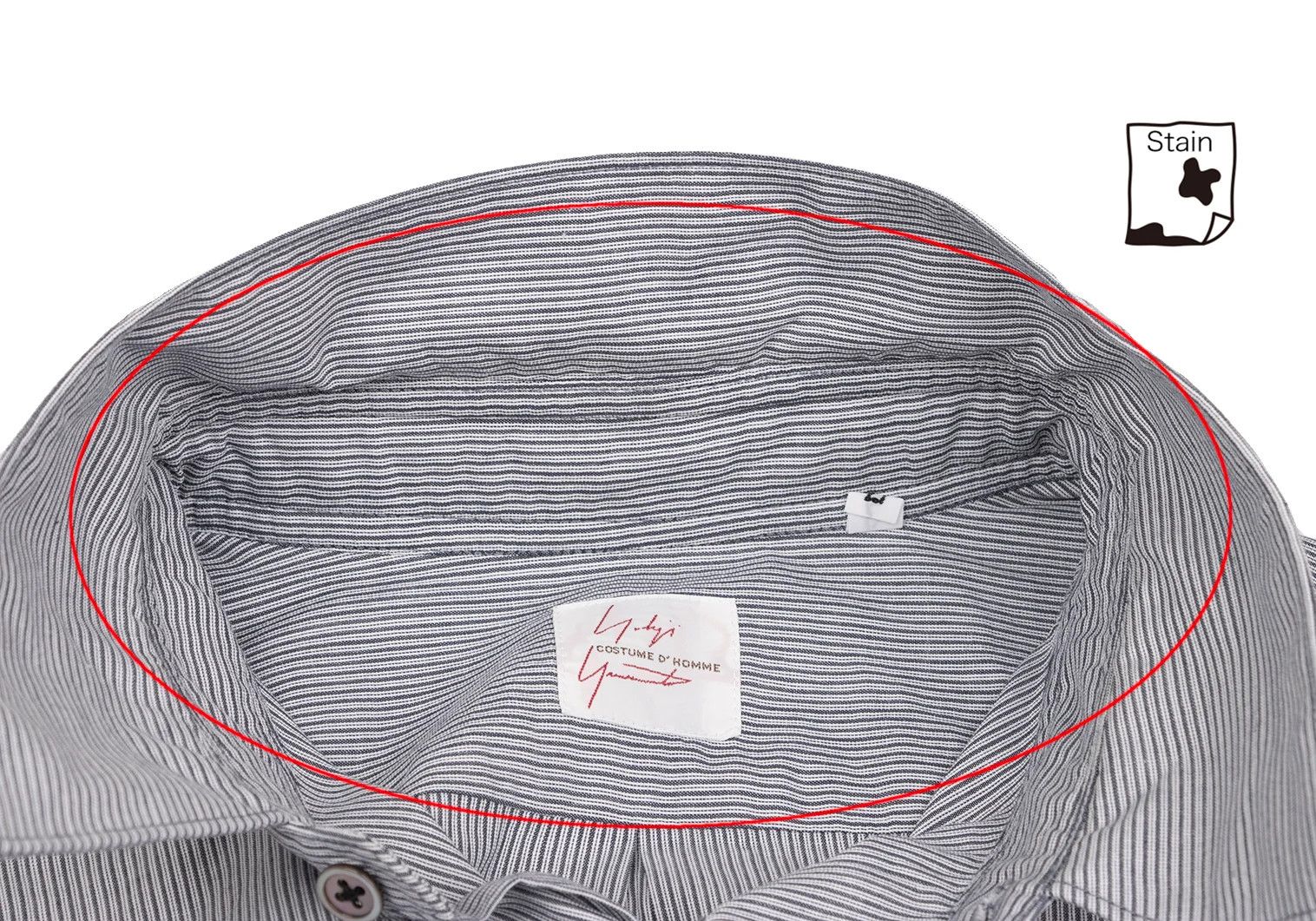 Yohji Yamamoto Yohji Yamamoto COSTUME D'HOMME Cotton Pinstripe Shirt Size US M / EU 48-50 / 2 - 4 Thumbnail