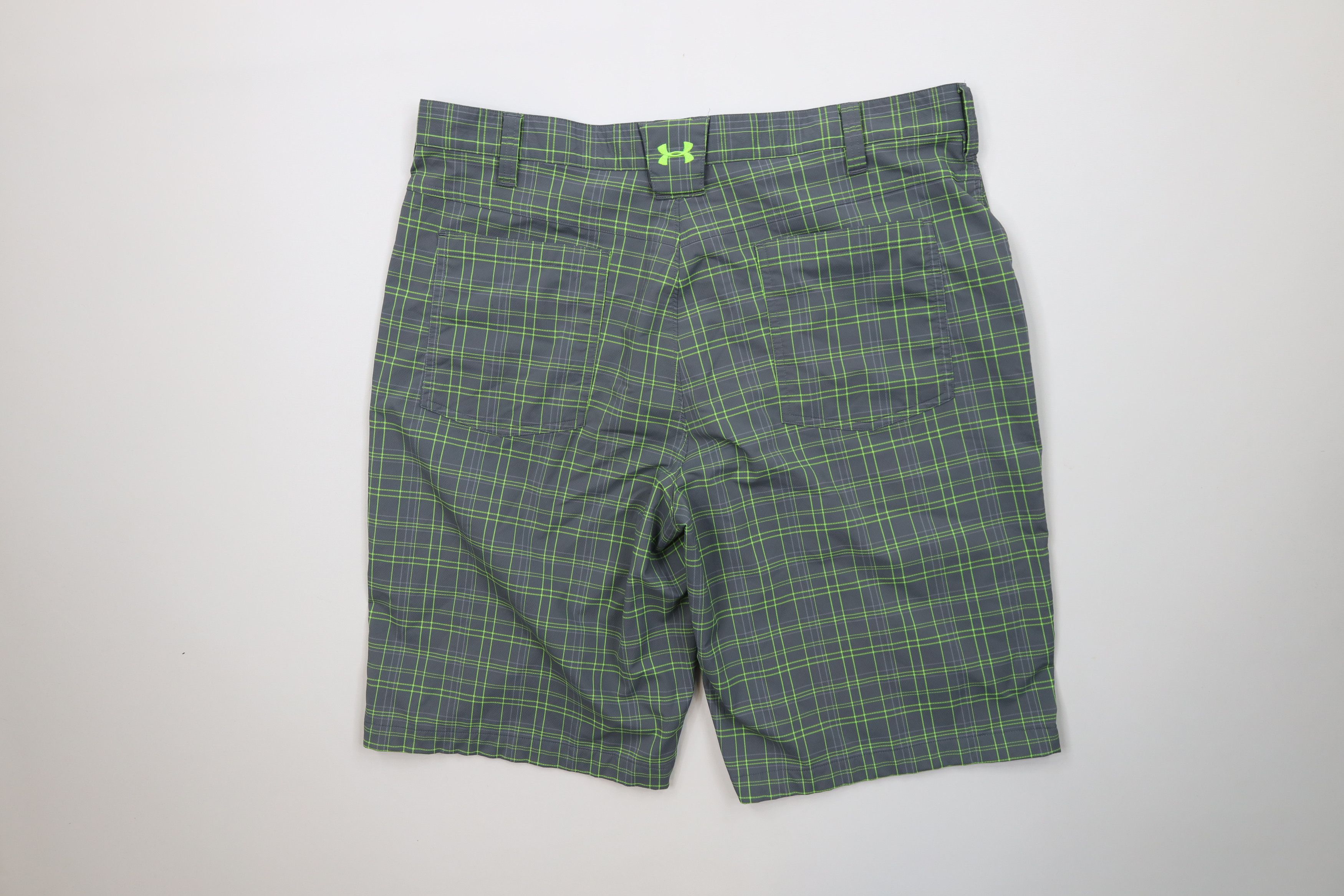 Under Armour Under Armour Stretch Golfing Golf Chino Shorts Gray Plaid Size US 36 / EU 52 - 8 Thumbnail