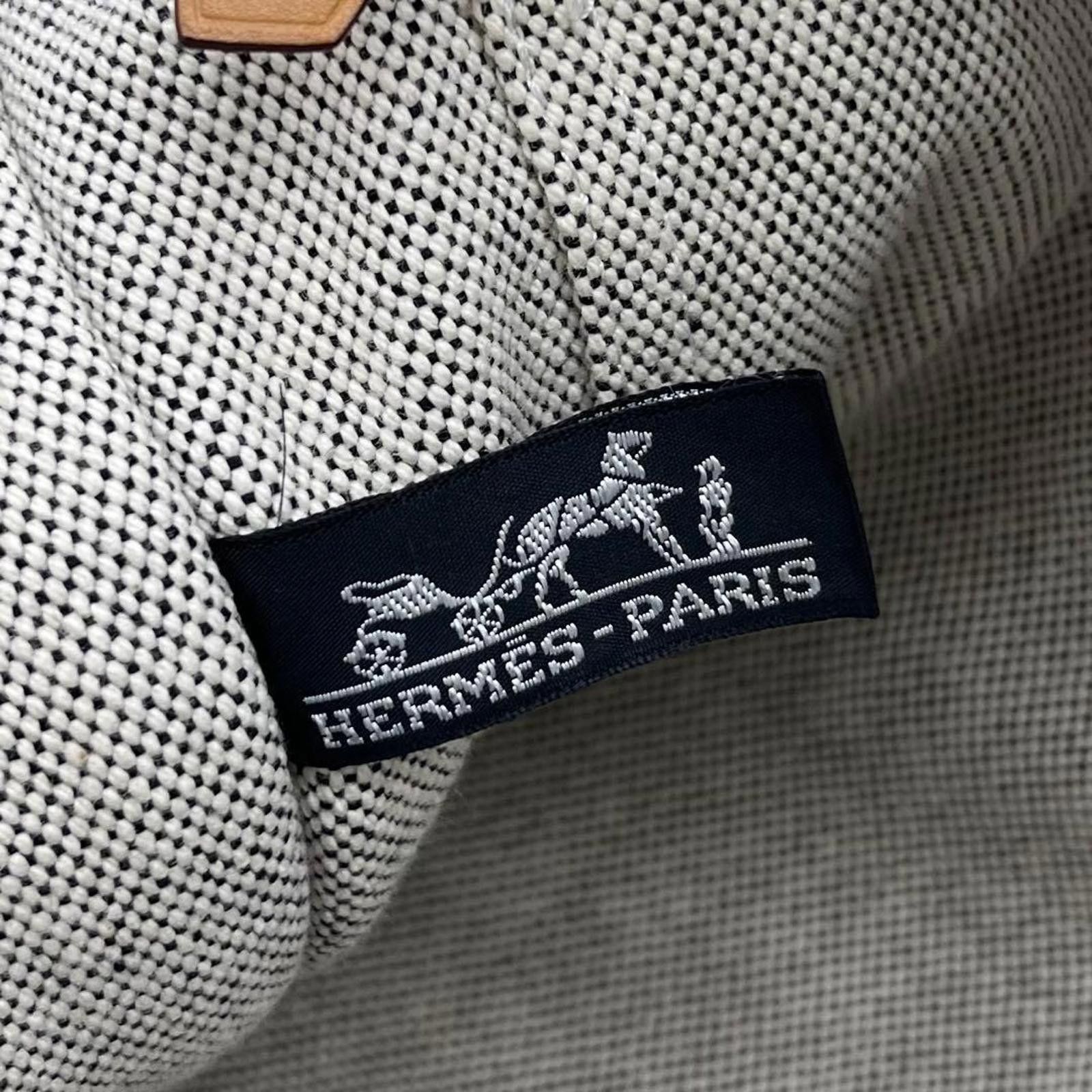 Hermes Hermès - Canvas Tote Handbag with Striped Handles Size ONE SIZE - 7 Thumbnail