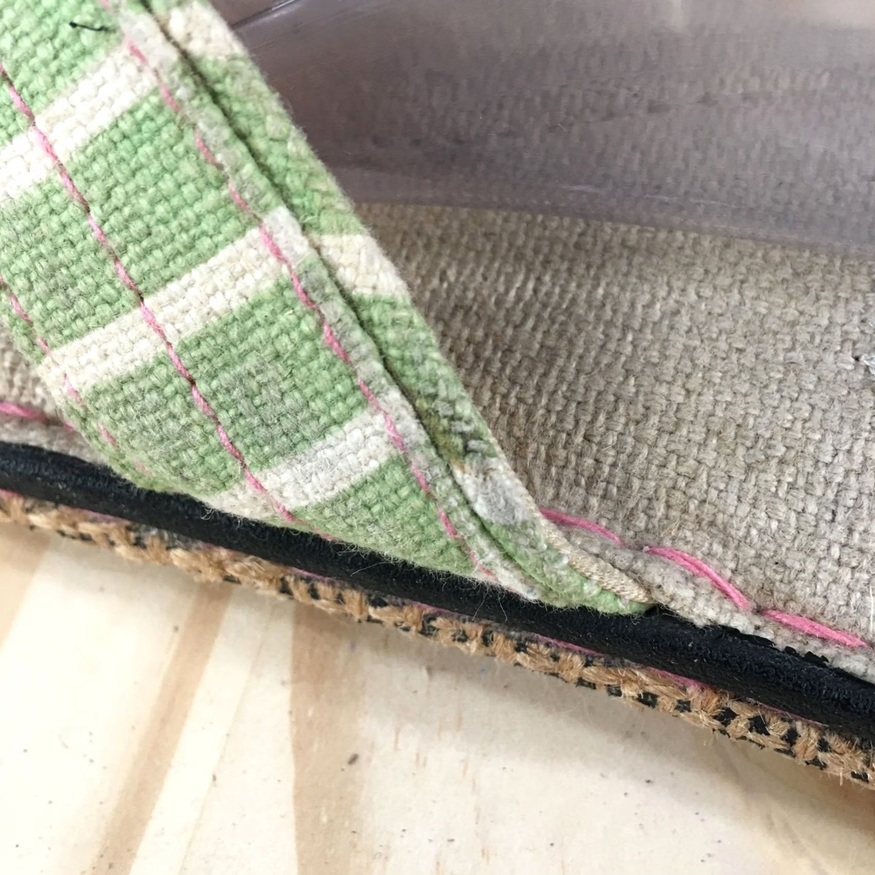 Vintage Simple Sandals Green Toe Womens 37 Casual Slip On Hemp Flip Flops Brown Sandal Women 37 Green Toe Slip On Hemp Thong Flip Flops Brown Size US 7 / IT 37 - 5 Thumbnail