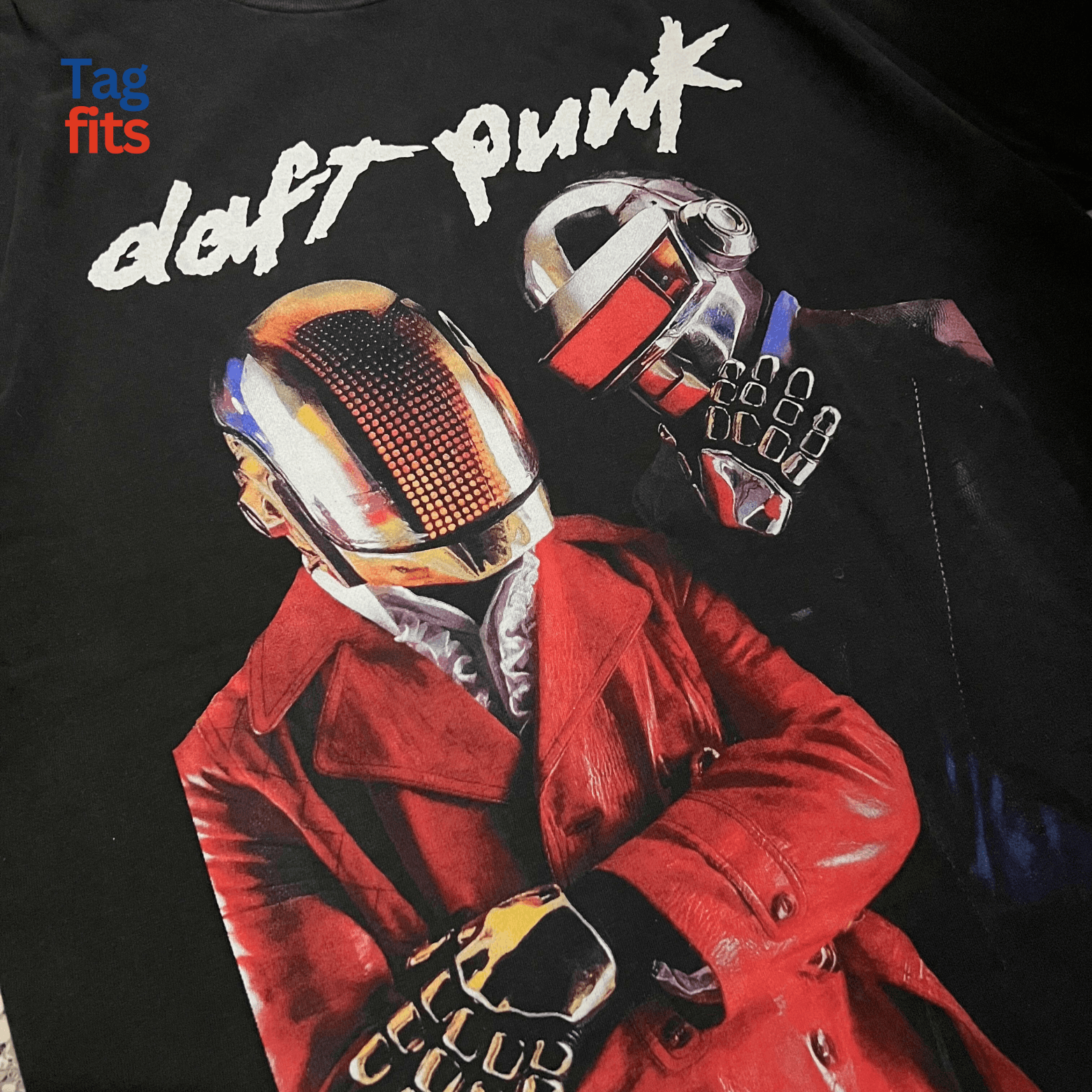 Band Tees × Vintage Daft Punk History Helmet Boot T shirt ☆ Size US L / EU 52-54 / 3 - 2 Thumbnail