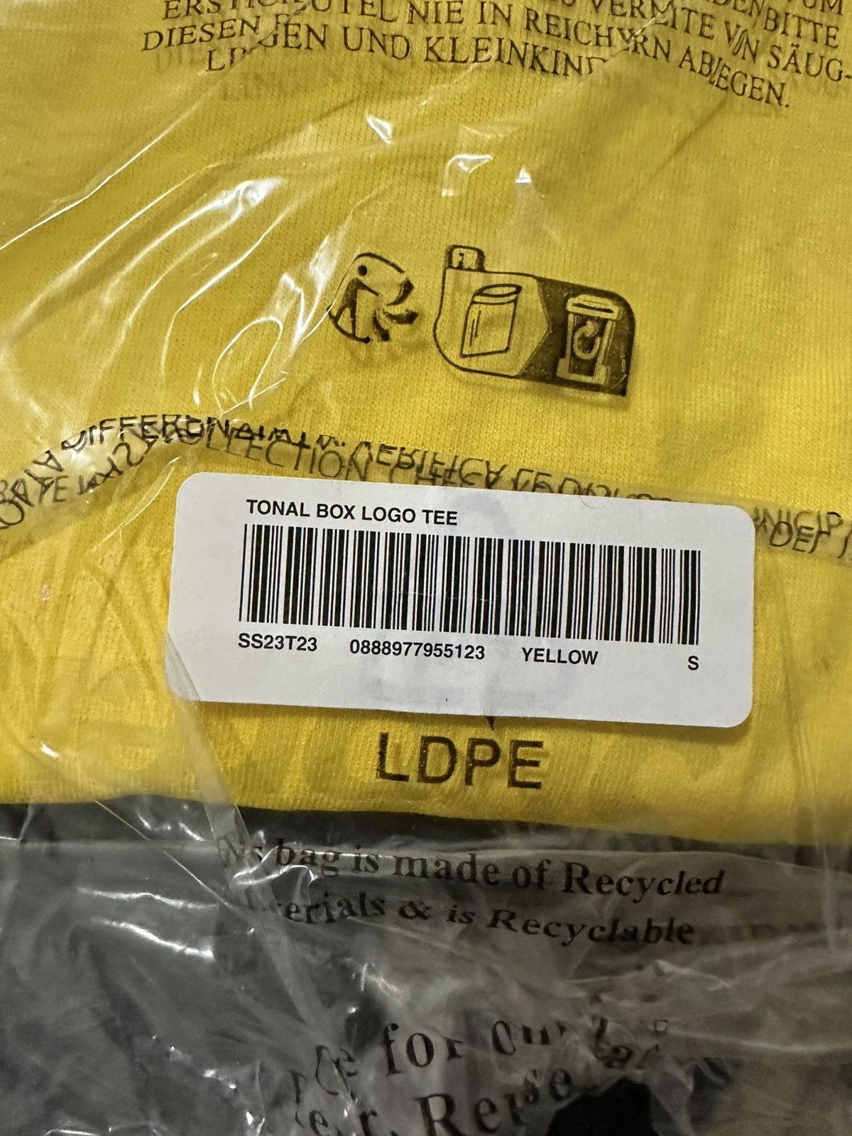 Supreme Supreme Yellow Tonal Box Logo Tee | Grailed