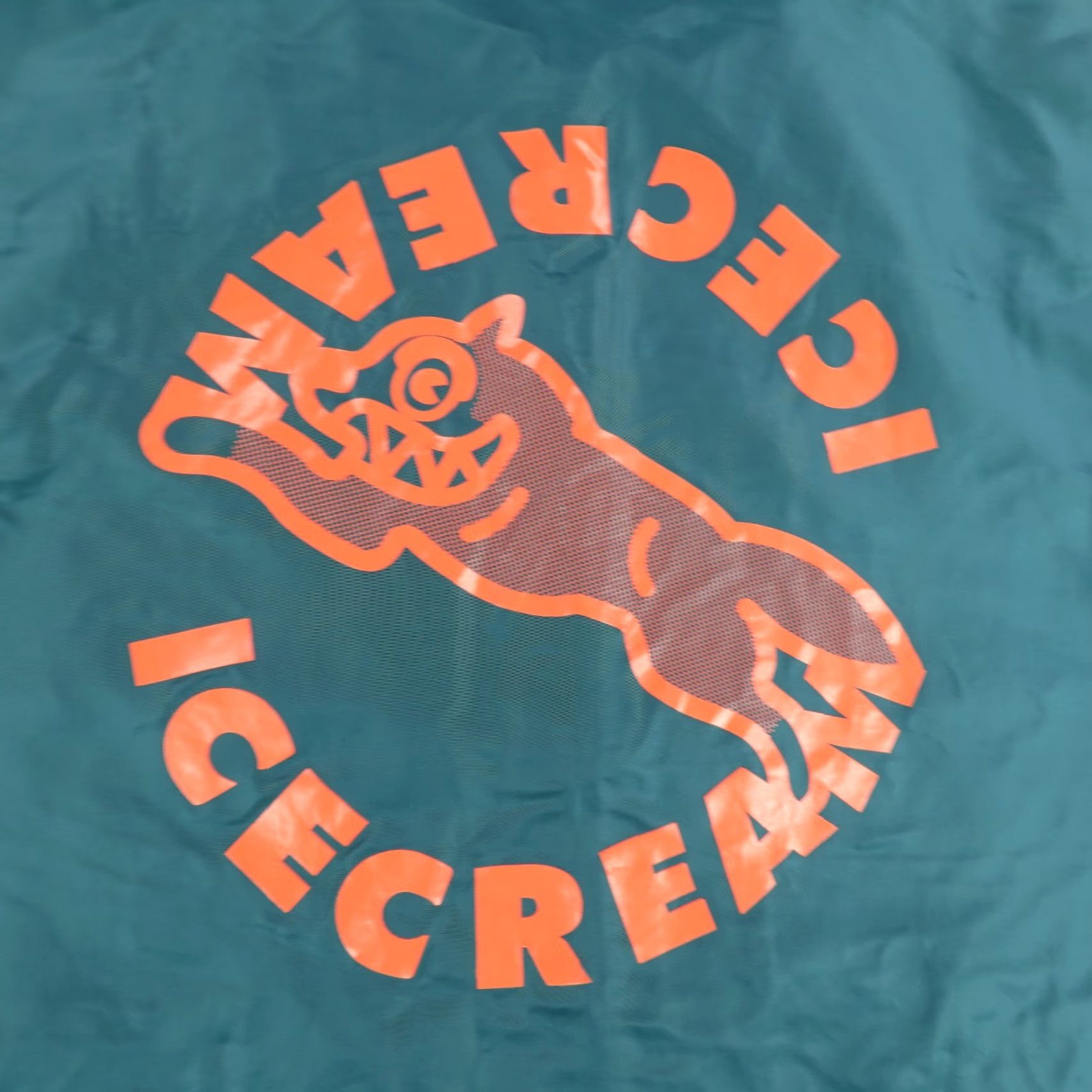 Vintage VINTAGE Ice Cream Windbreaker Jacket Mens 2XL Green Teal Nylon Casual Outdoor Hip Hop Size US XXL / EU 58 / 5 - 7 Thumbnail