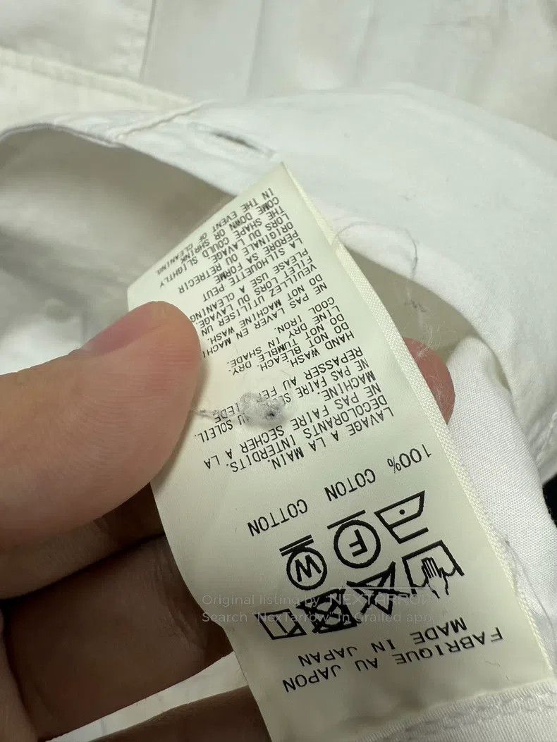 Yohji Yamamoto YOHJI YAMAMOTO Lapel patch long shirt 3 yards neckline sli Size US L / EU 52-54 / 3 - 9 Thumbnail