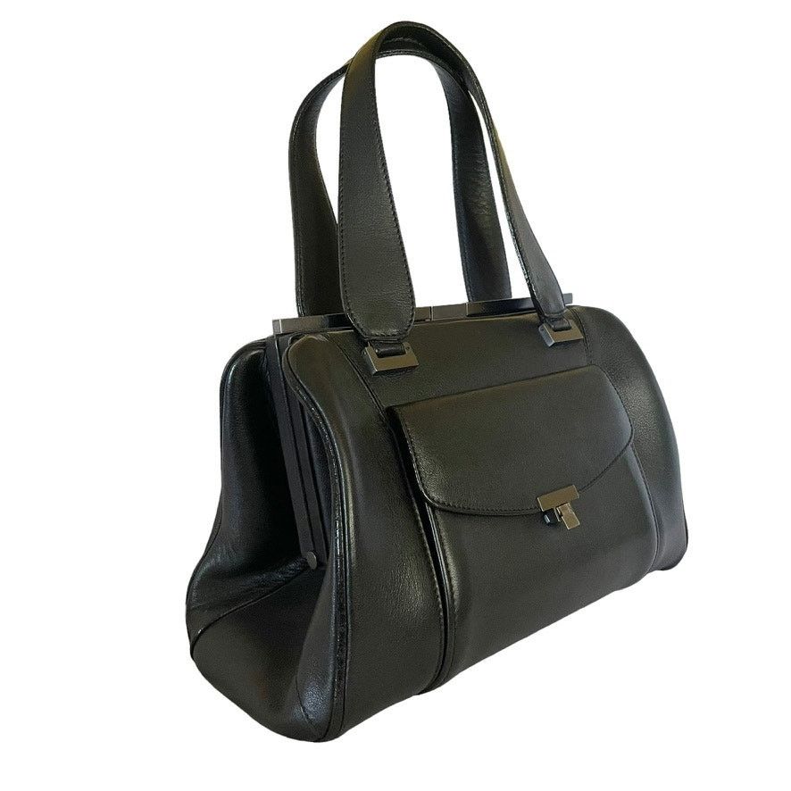 Other RARE L'Wren Scott Lula Black Leather Handbag Shoulder Purse Size ONE SIZE - 11 Thumbnail
