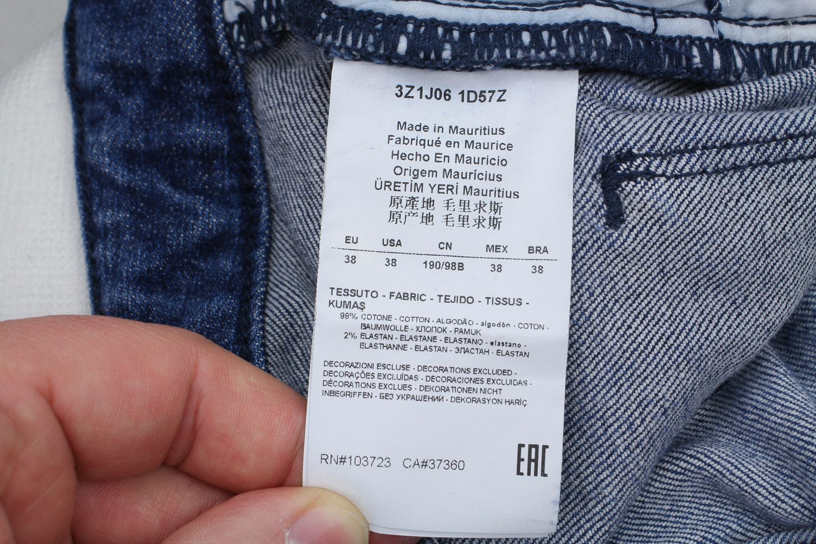 Emporio Armani Emporio Armani J06 Jeans W38 L34 Slim Size US 38 / EU 54 - 6 Thumbnail