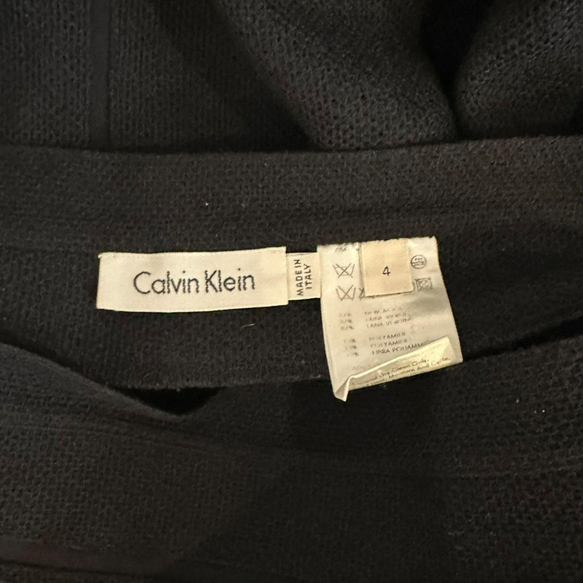 Calvin Klein ✨Calvin Klein Size 4/ XS Women Designer Formal Black Wool P Size 27" / US 4 / IT 40 - 3 Thumbnail