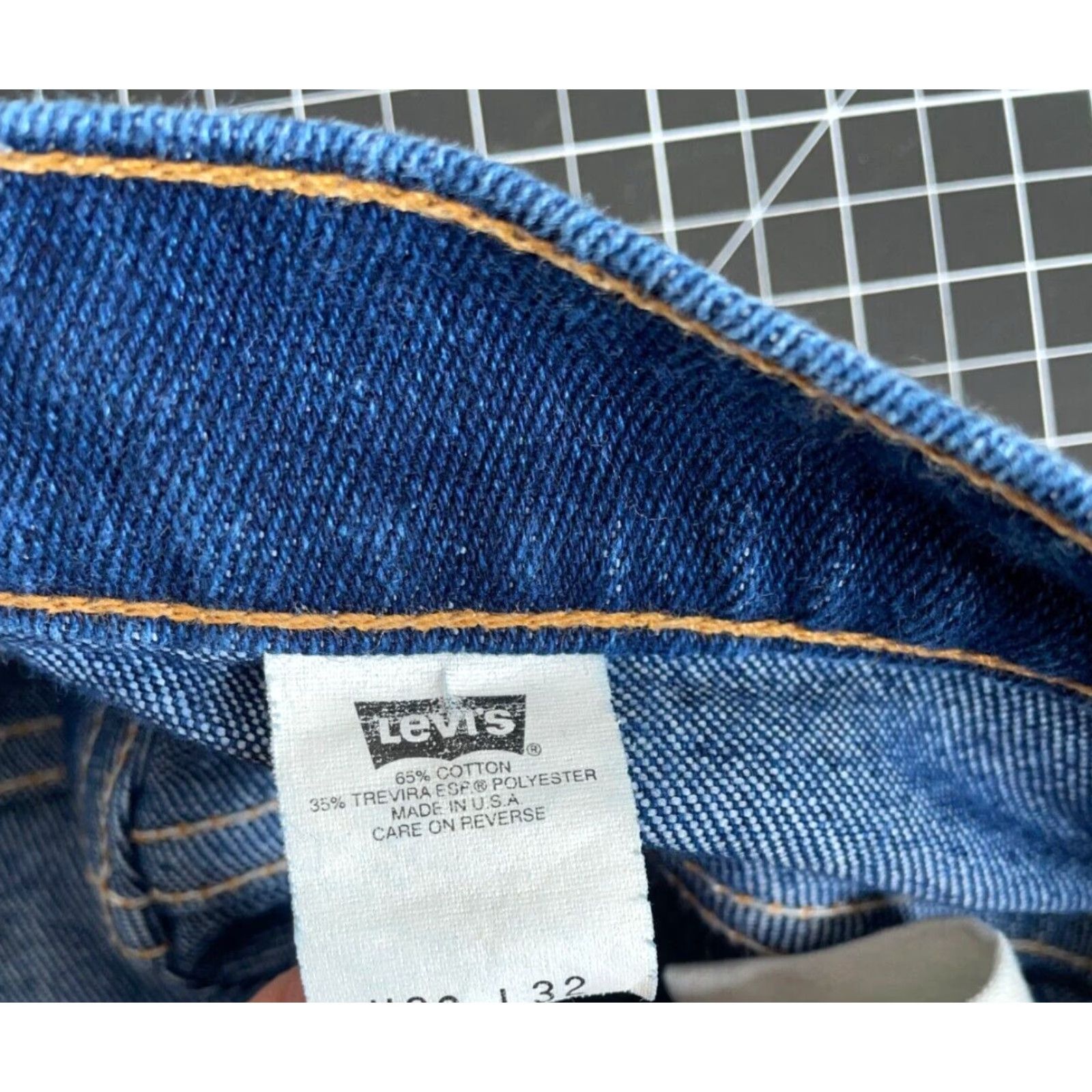Levi's VTG Levi's 517 Jeans Bootcut Mens 36 x 31 Blue USA Made Denim 5-Pocket Pockets Vintage 1998 2017 Model 517 Grunge Retro Classic Size US 36 / EU 52 - 3 Thumbnail