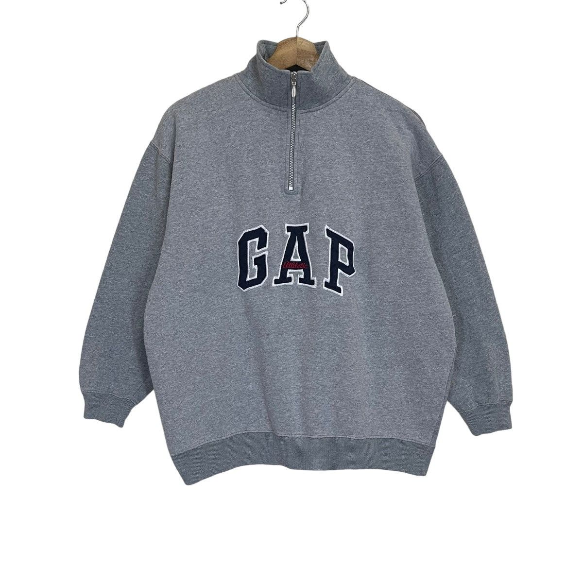 Gap GAP BIG LOGO HALFZIP SWEATSHIRT Size US S / EU 44-46 / 1 - 1 Thumbnail
