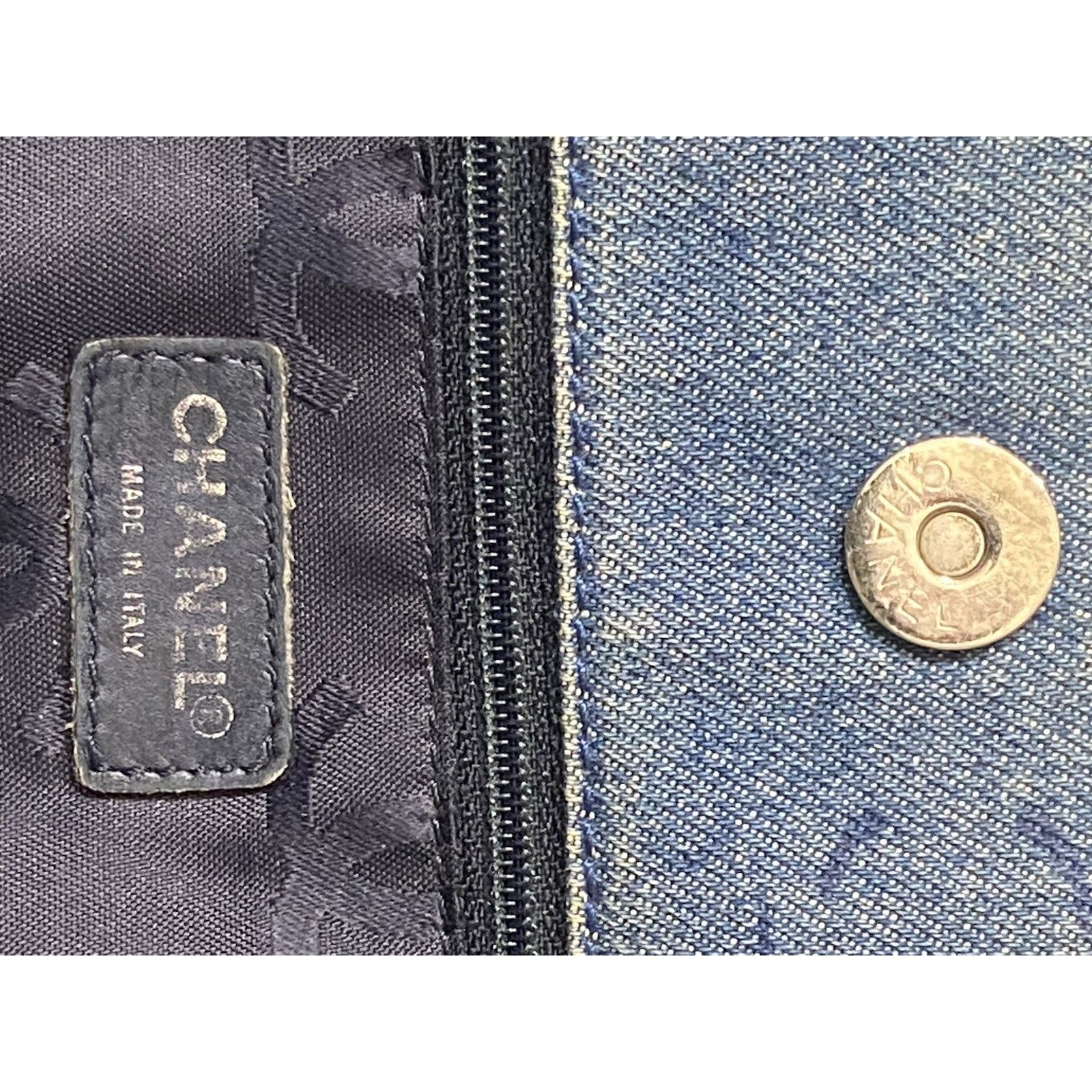 Chanel Chanel ‘02 cruise line large denim blue hand tote bag Size ONE SIZE - 19 Thumbnail