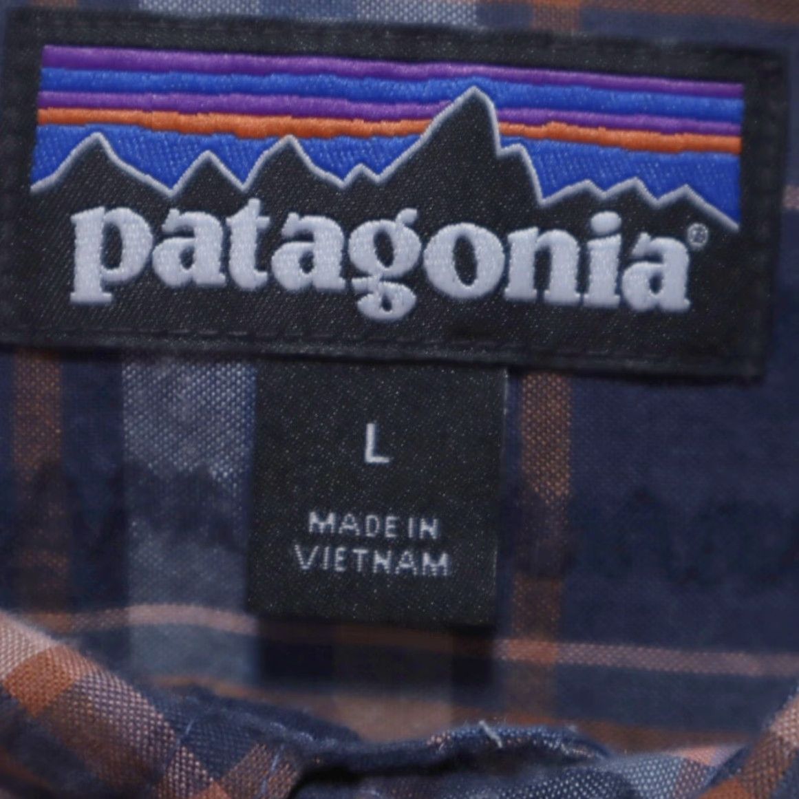 Patagonia Patagonia Men's L Indigo Plaid Button Up Shirt Puckerwear 53004 Size US L / EU 52-54 / 3 - 5 Thumbnail
