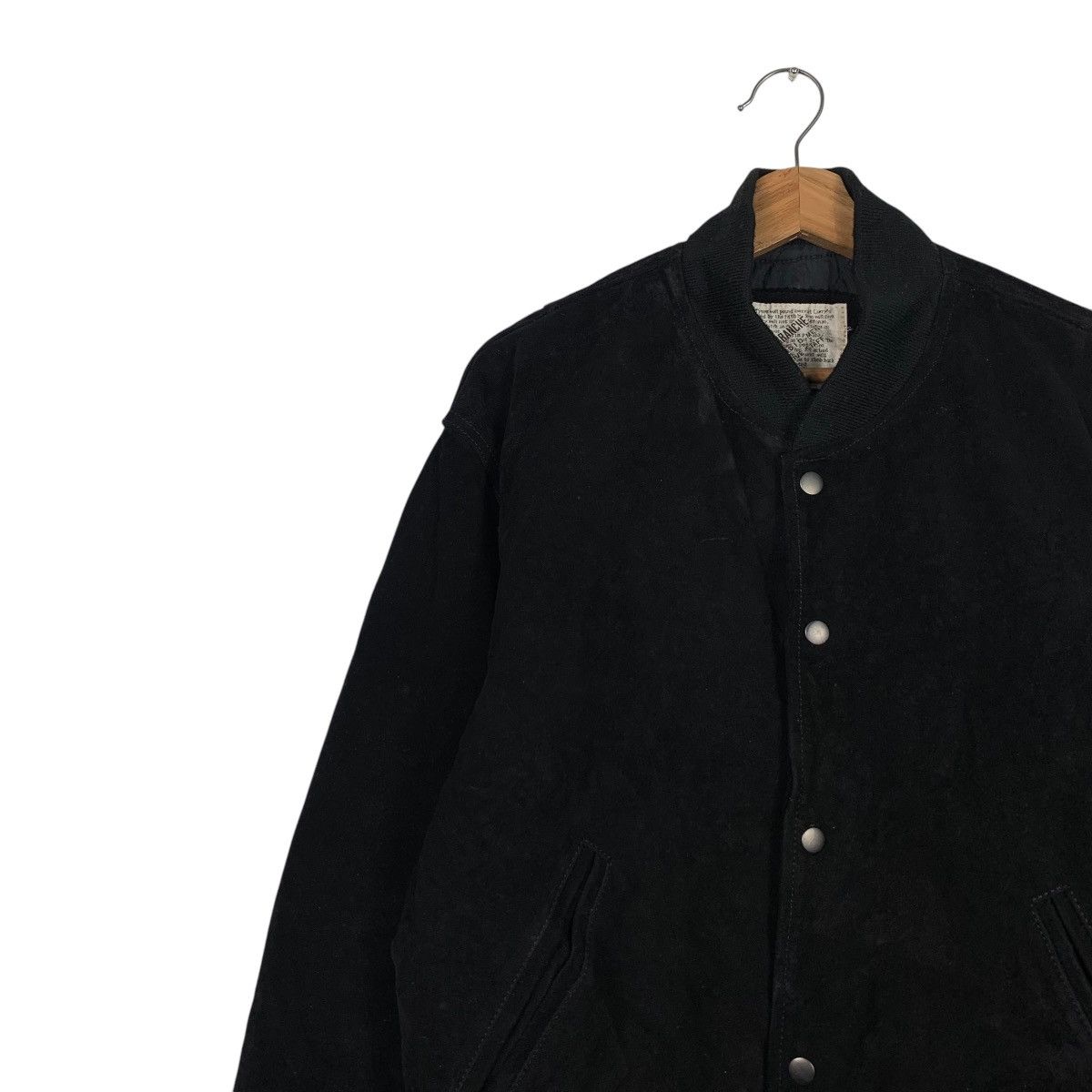 Japanese Brand FRAISBRANCHE Cowhide Black Suede Leather Jacket #1941-C84 Size US M / EU 48-50 / 2 - 6 Thumbnail
