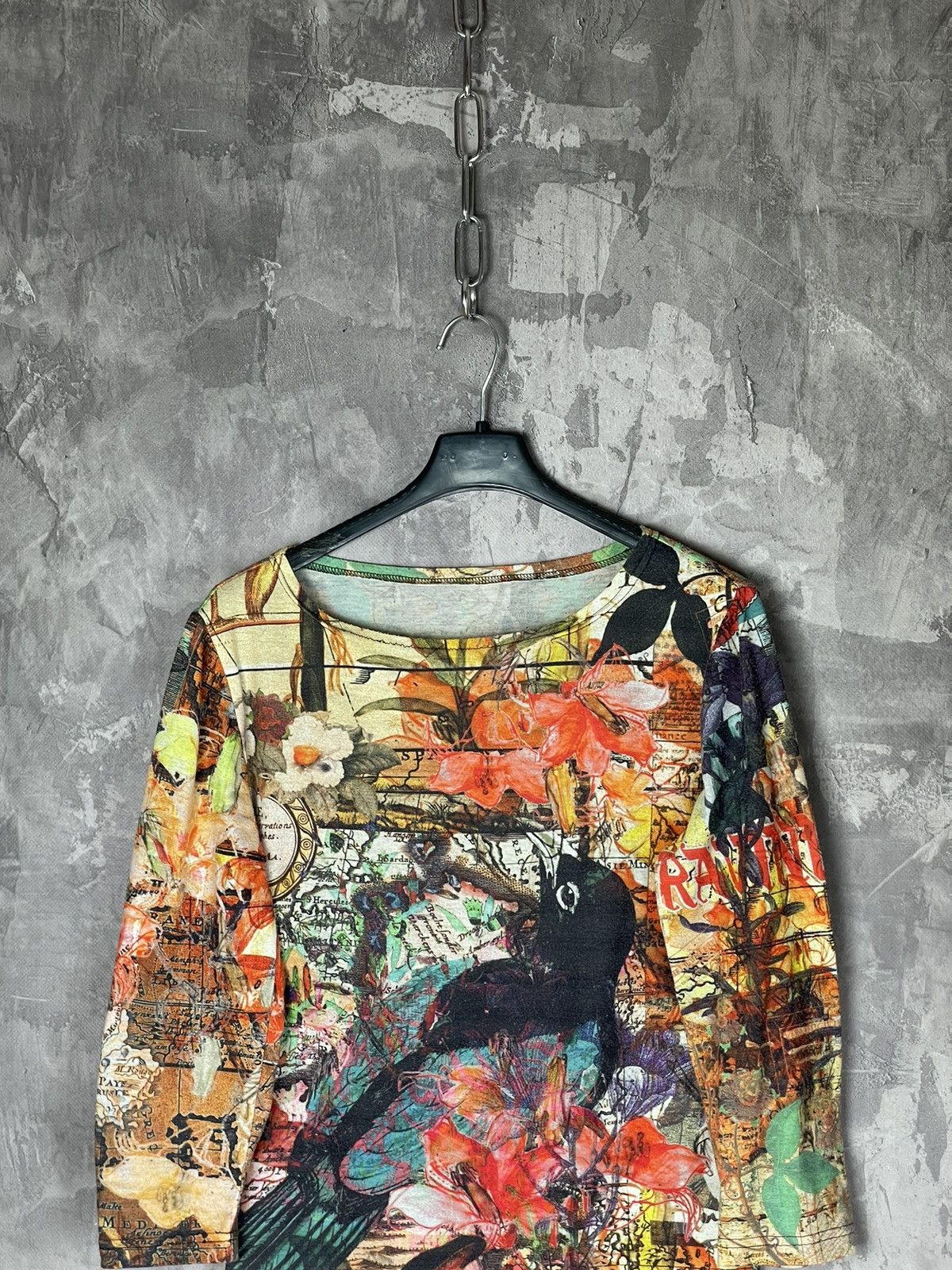 Japanese Brand Avant Garde Multicolour Y2K JPG Style Sweater Long sleeve Size M / US 6-8 / IT 42-44 - 2 Thumbnail