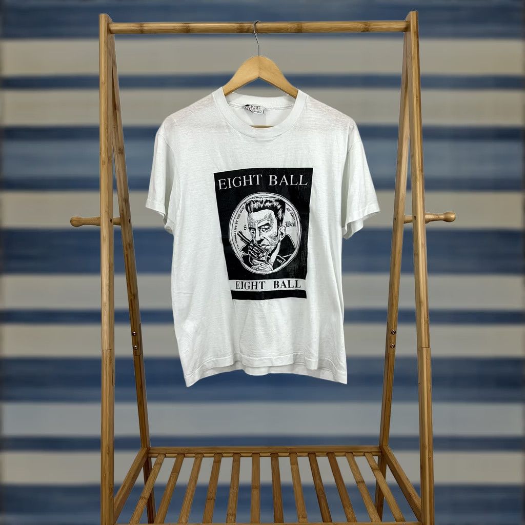Vintage VTG Eight Ball Daniel Clowes Comic I'm Gonna Live By The Gun T-Shirt Size L White Mens Size US L / EU 52-54 / 3 - 1 Thumbnail